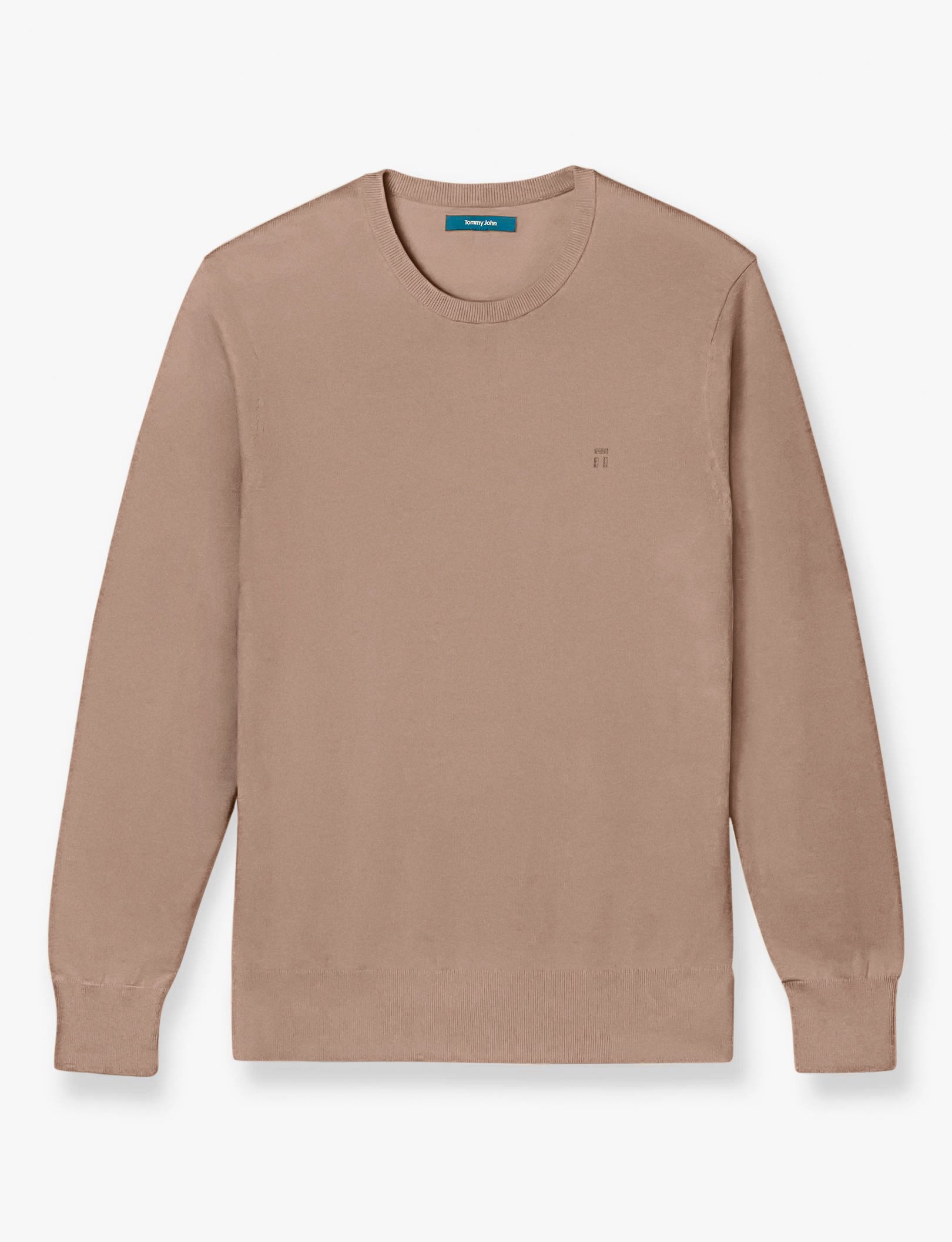 Second Skin Crew Neck Knit Sweater::Ginger Snap