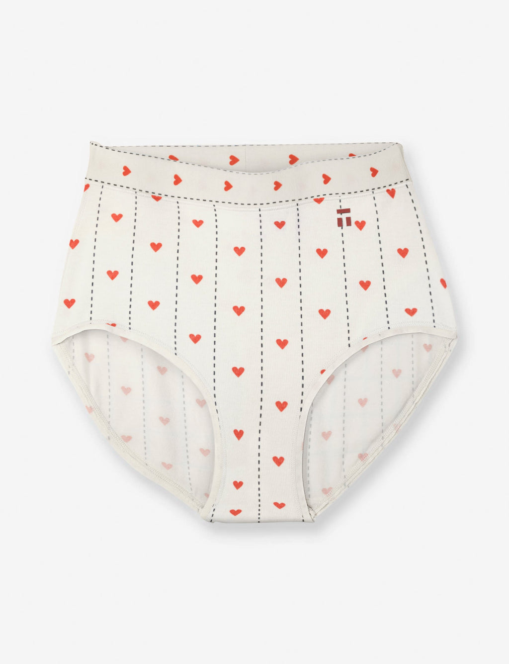 Women's Cool Cotton High Rise Brief::Sweetheart Coconut Milk