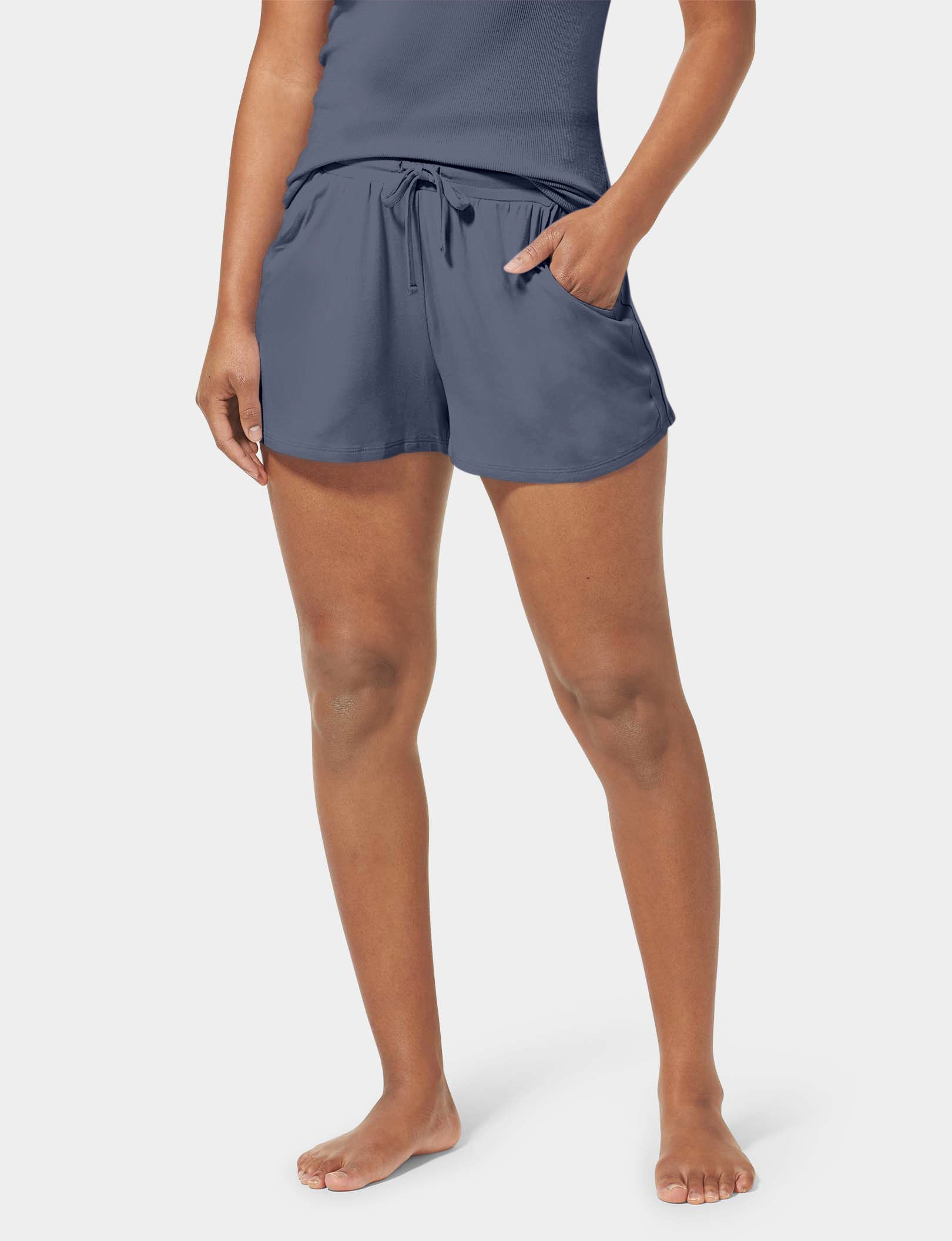 Women's Lounge Short::Folkstone Gray