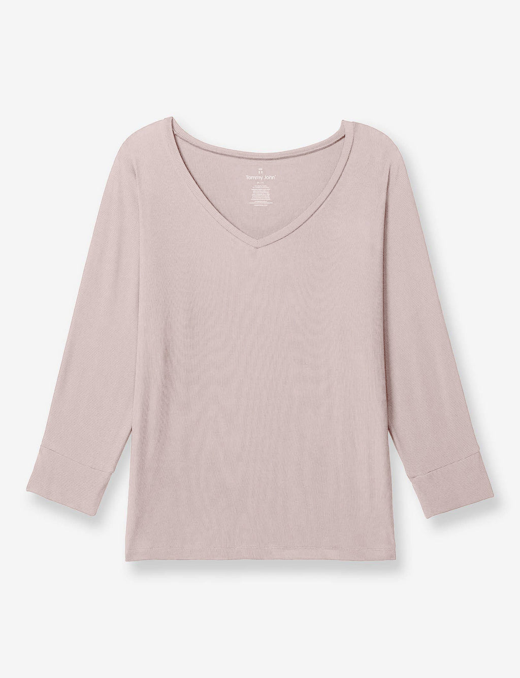 Women's Second Skin V-Neck Sleep Tee::Sphinx Micro Rib