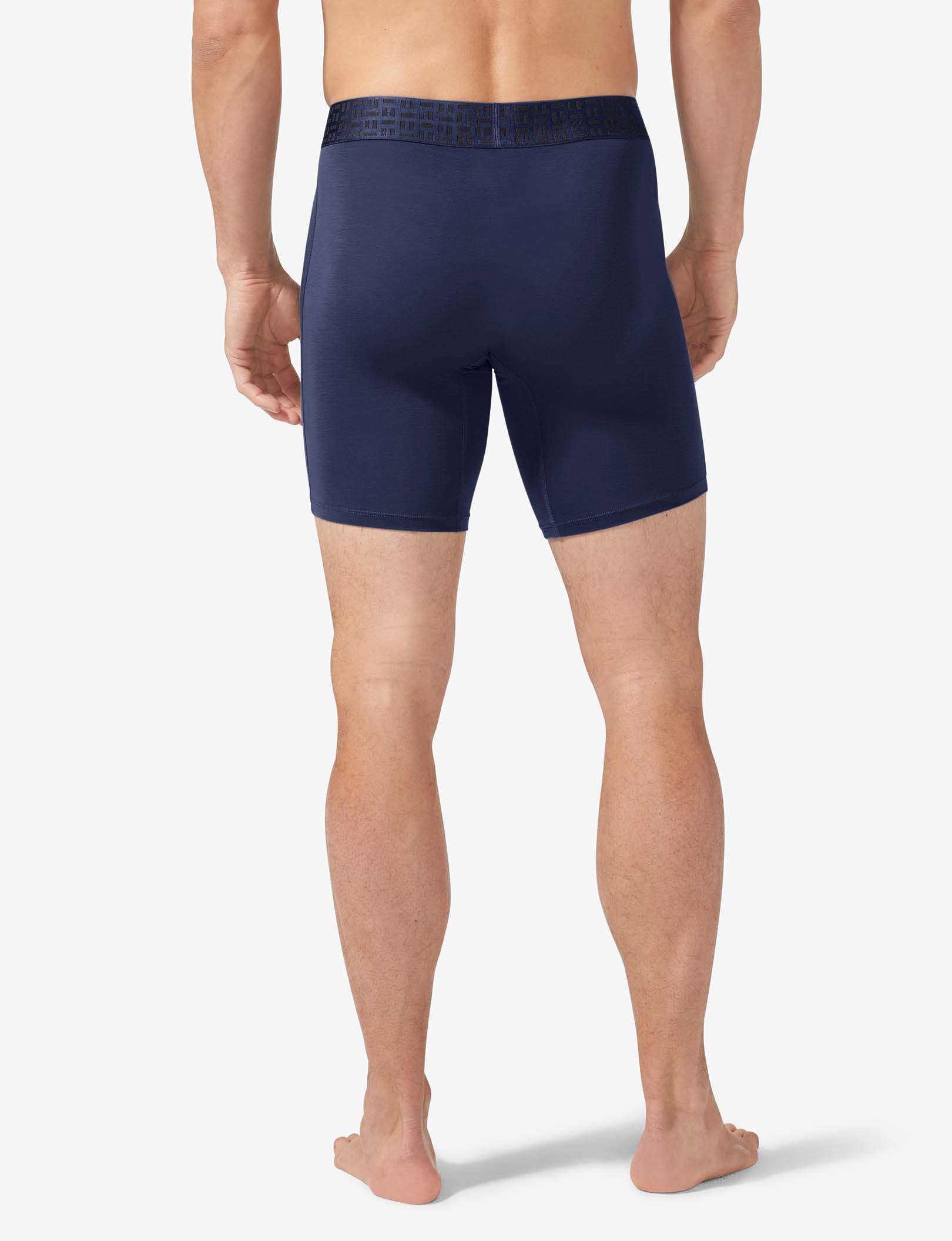 Premium Boxer Brief 8" (3-Pack)::Black/Navy Blazer