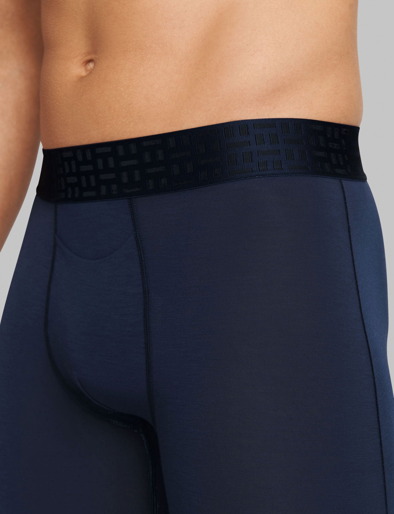 Premium Boxer Brief 8" (3-Pack)::Black/Navy Blazer