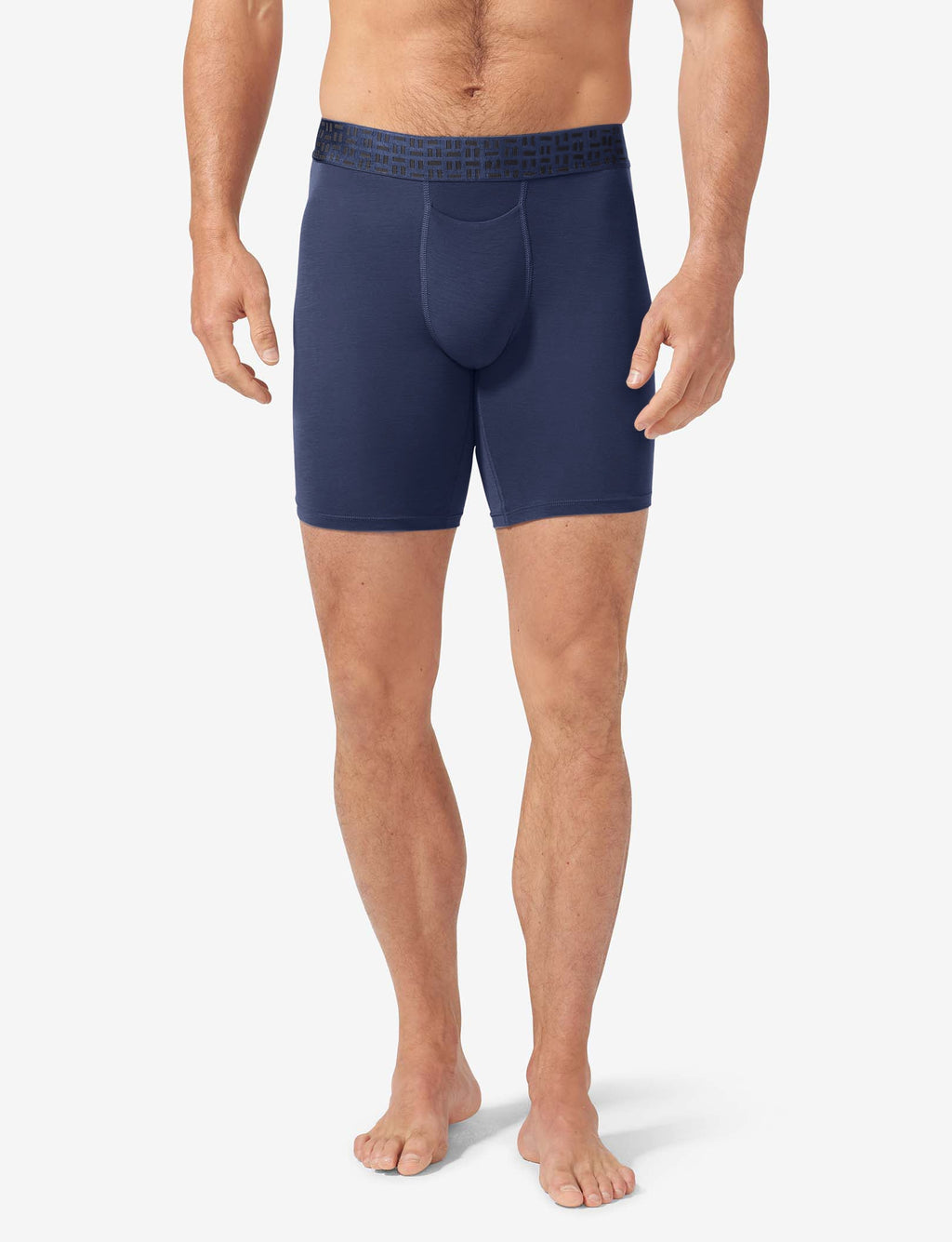 Premium Boxer Brief 8" (3-Pack)::Black/Navy Blazer