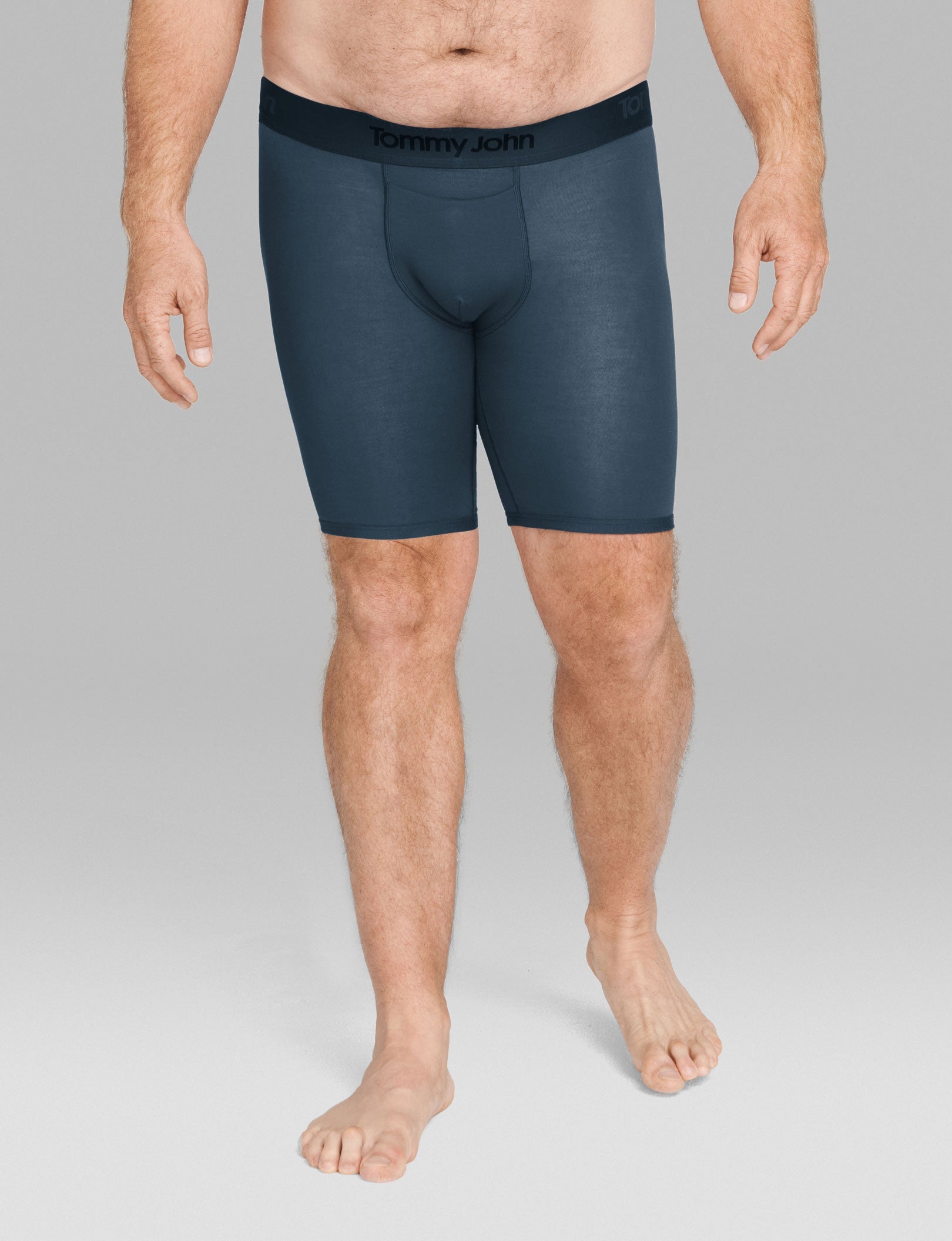 Second Skin Boxer Brief 8" (3 Pack)::Dress Blues/Turbulence Grey/Black