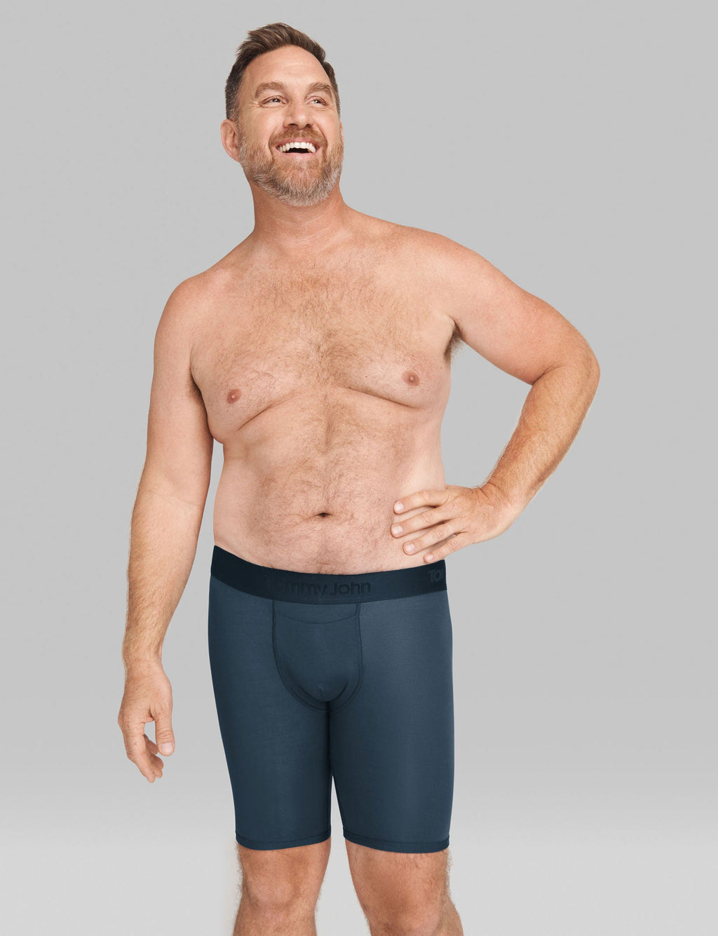 Second Skin Boxer Brief 8" (6 Pack)::Dress Blues/Turbulence Grey/Black