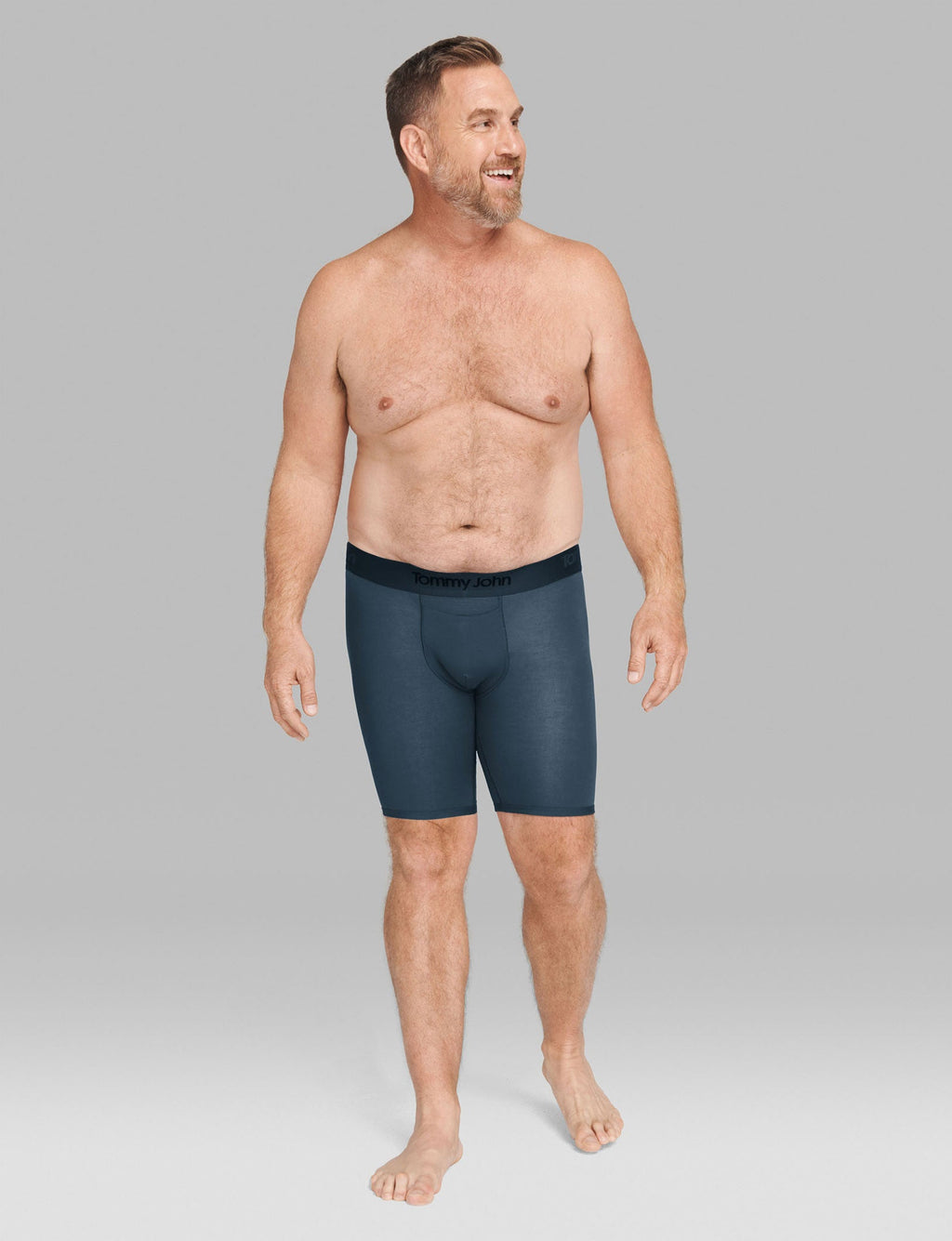Second Skin Boxer Brief 8" (3 Pack)::Dress Blues
