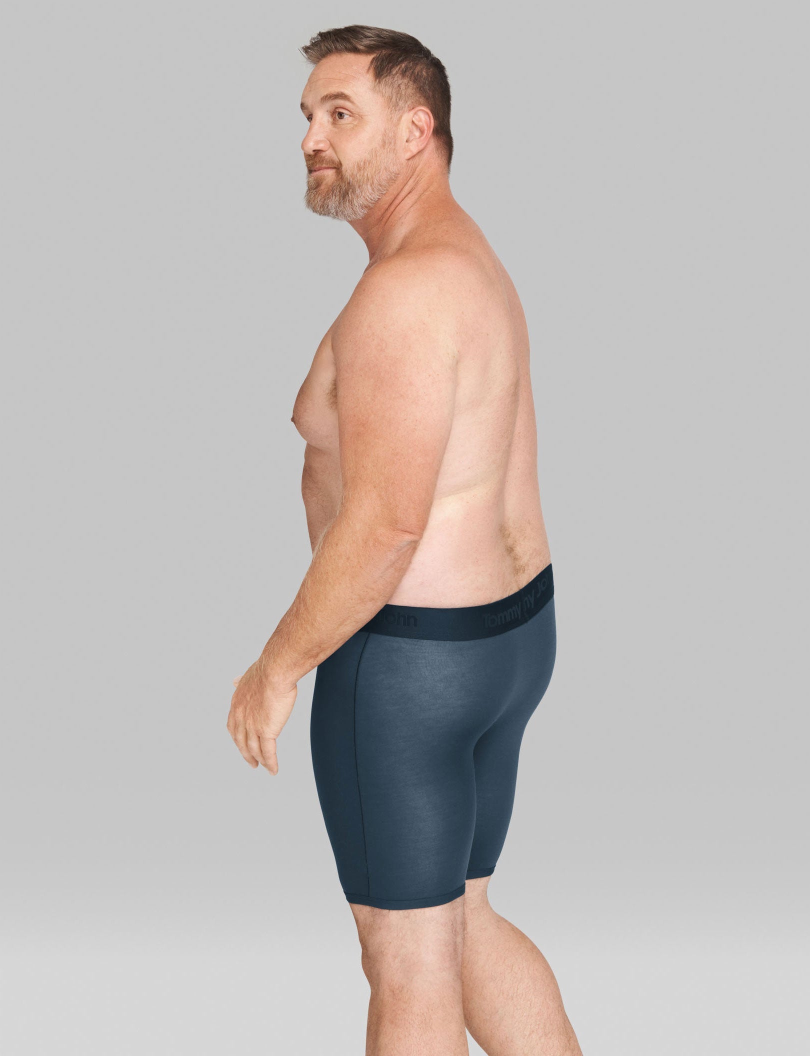 Second Skin Boxer Brief 8"::Dress Blues