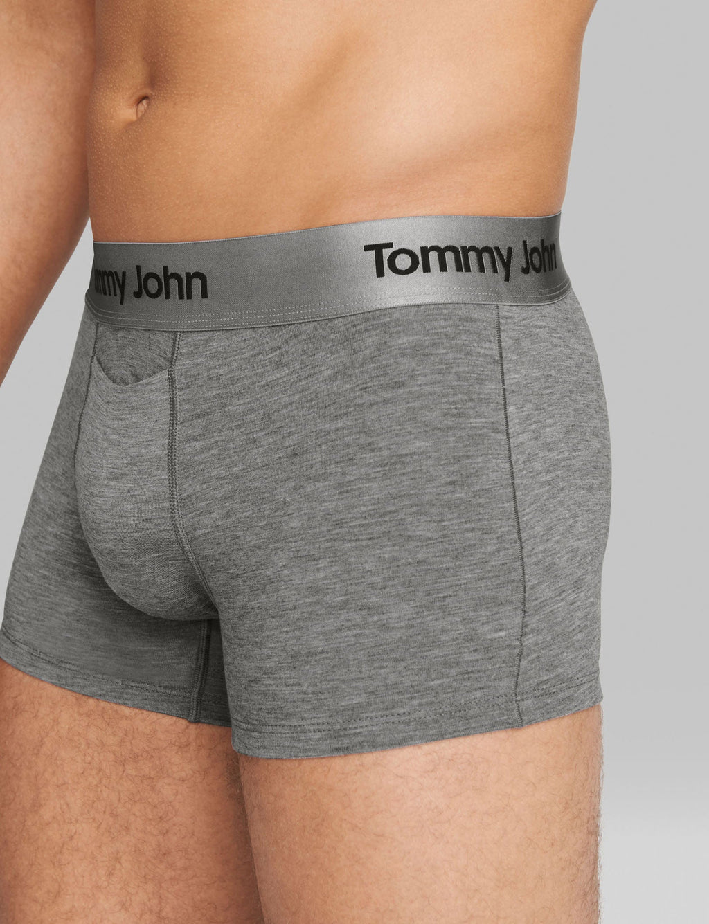 Second Skin Square Cut 2"::Medium Heather Grey