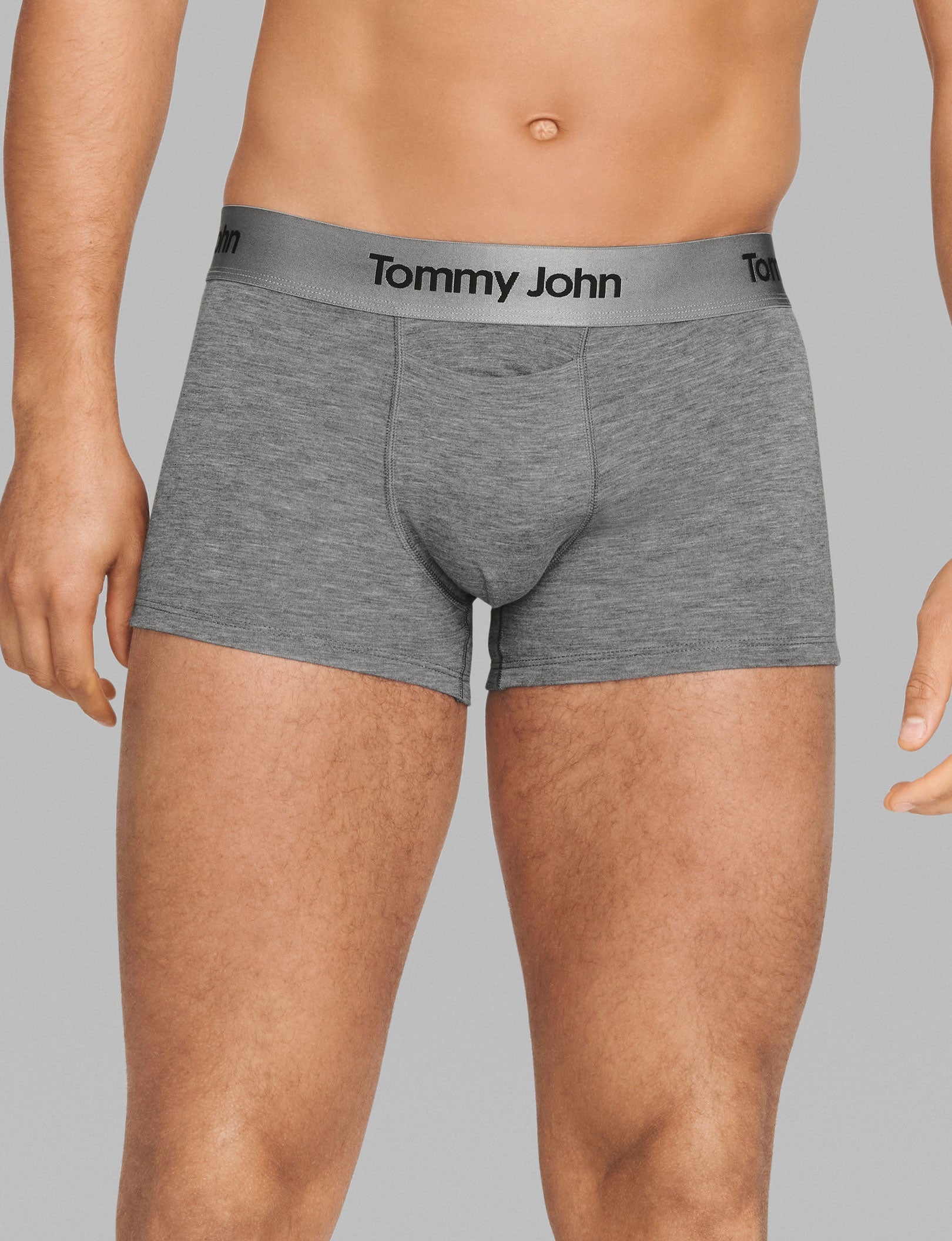 Second Skin Square Cut 2"::Medium Heather Grey