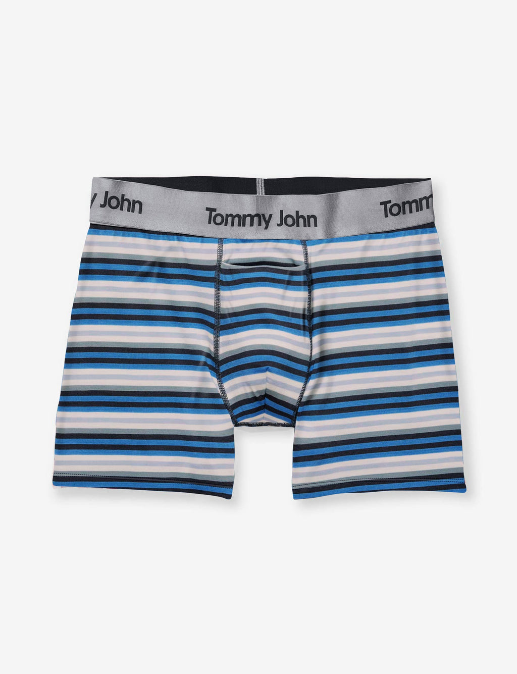 Second Skin Trunk 4"::Azure Blue Globe Stripe