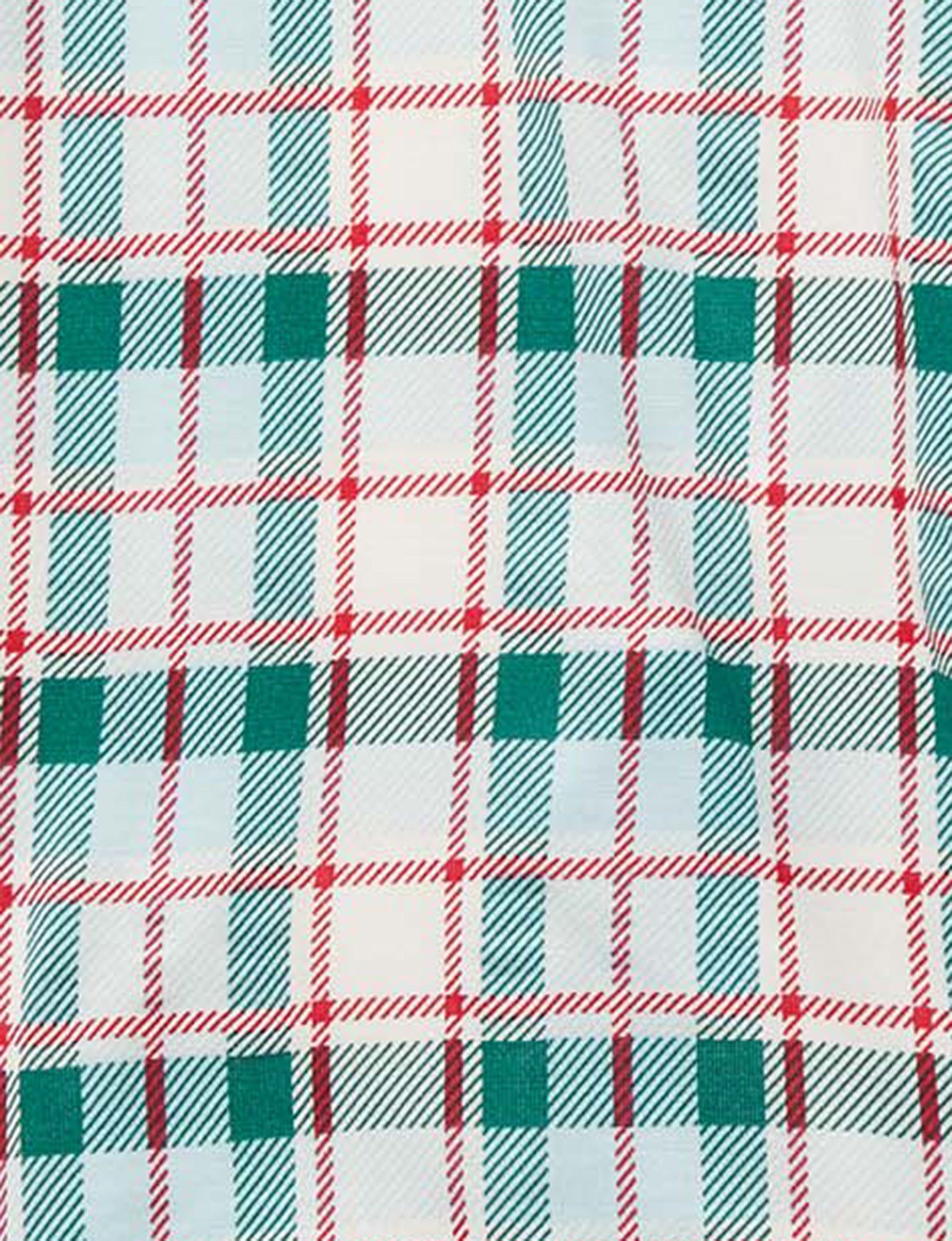 Second Skin Boxer Brief 8"::Coconut Milk Plaid