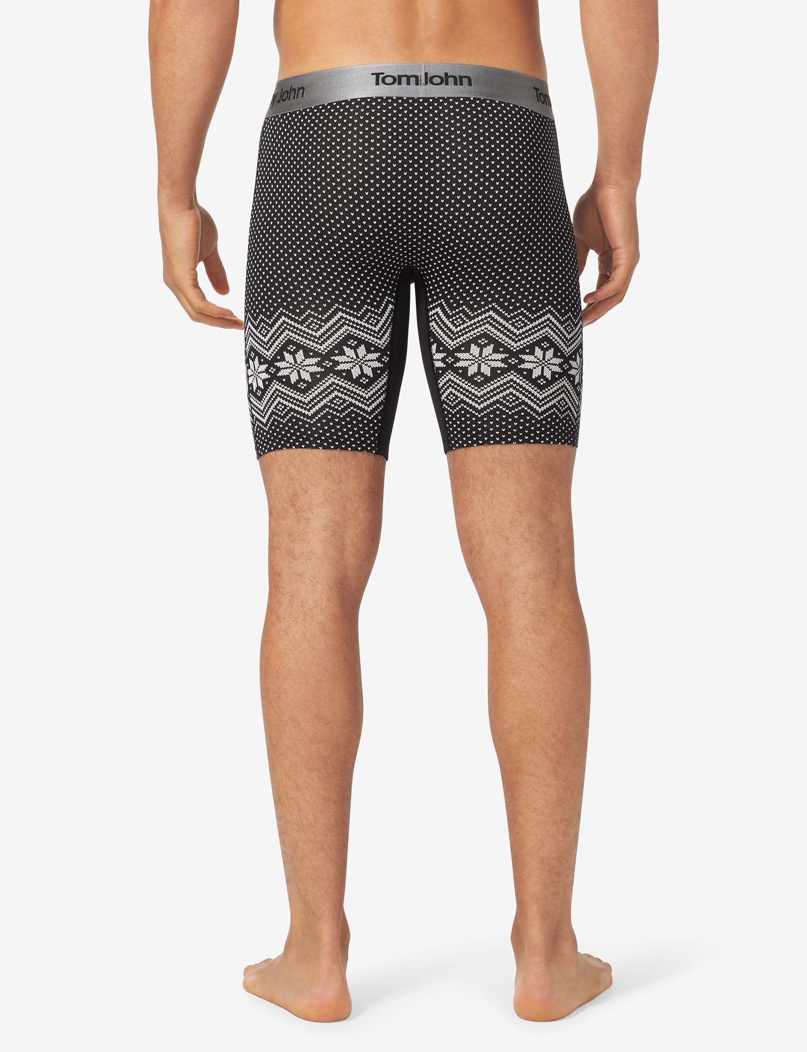 Second Skin Boxer Brief 8"::Black Vintage Sweater