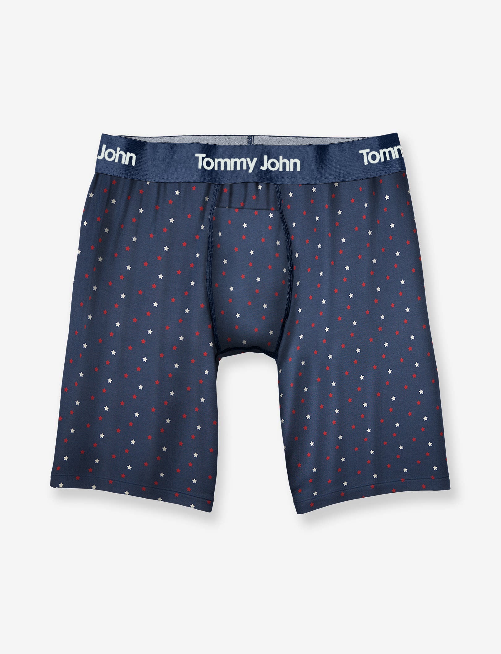 Second Skin Boxer Brief 8"::Dress Blues Super Star