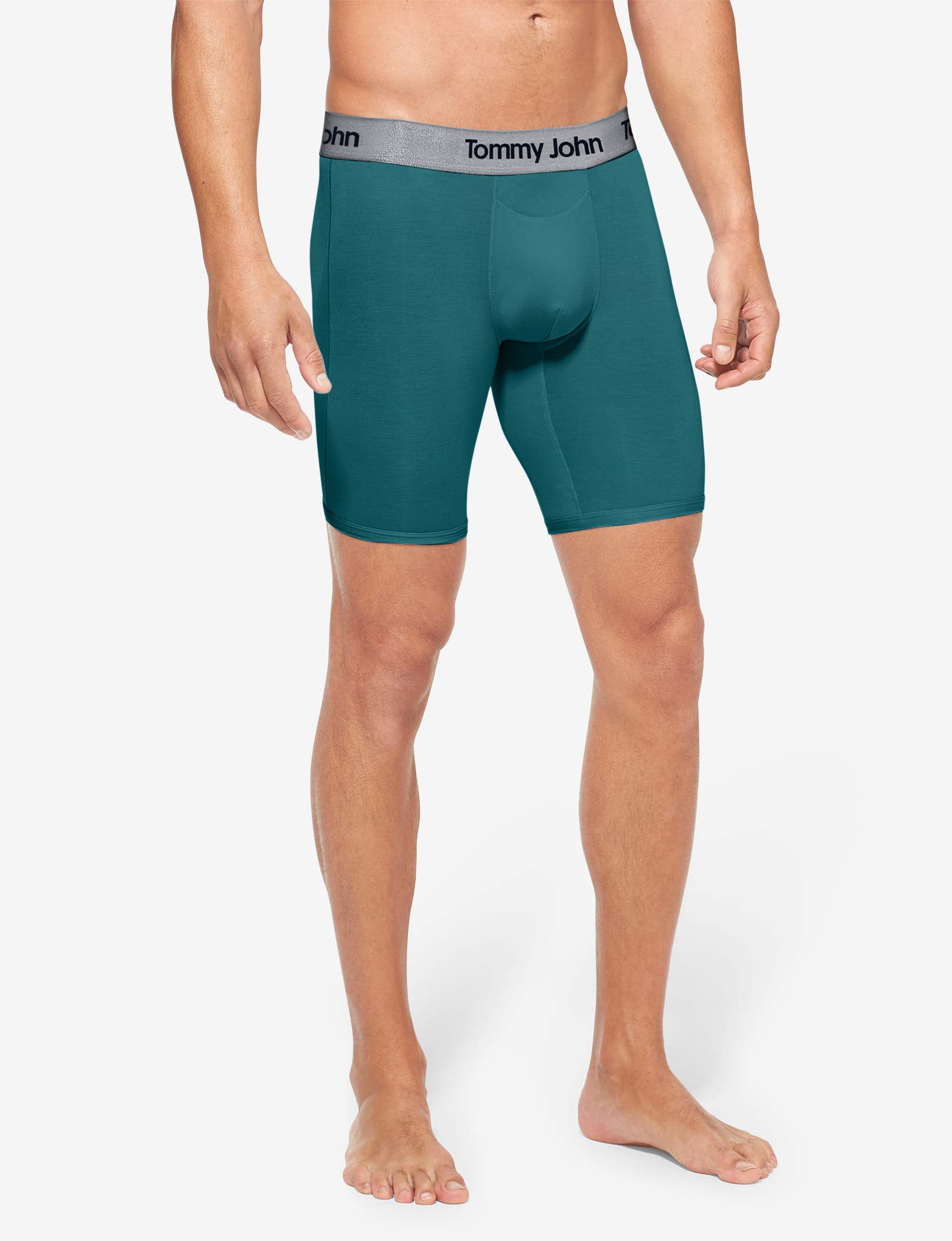 Second Skin Boxer Brief 8"::Mediterranea