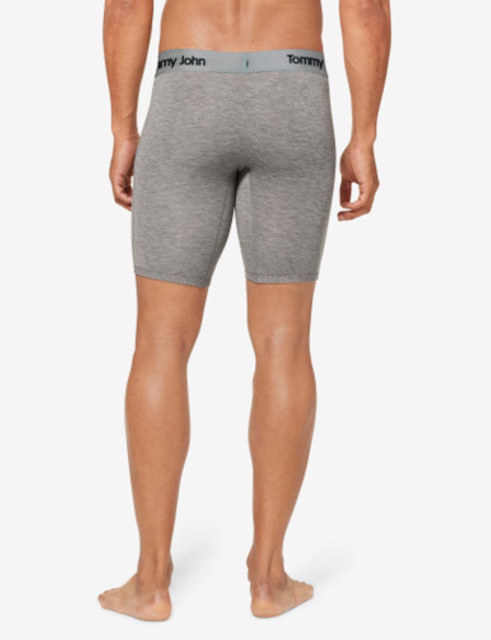 Second Skin Boxer Brief 8"::Medium Heather Grey