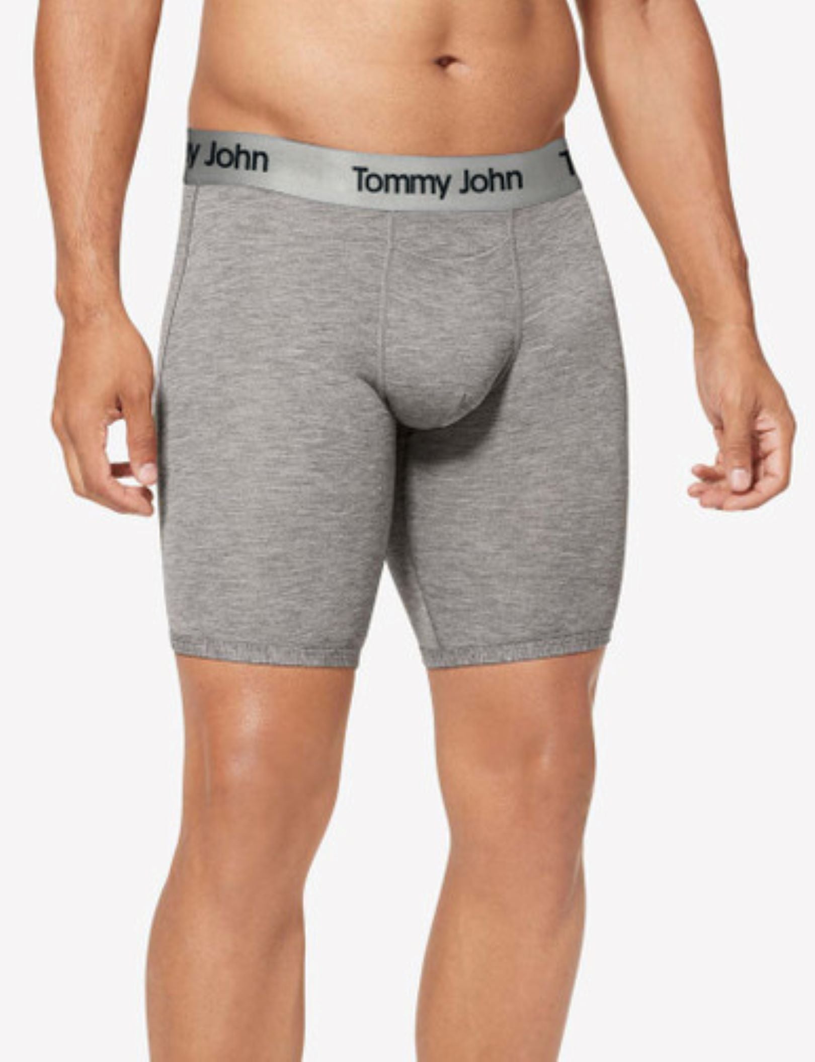 Second Skin Boxer Brief 8"::Medium Heather Grey