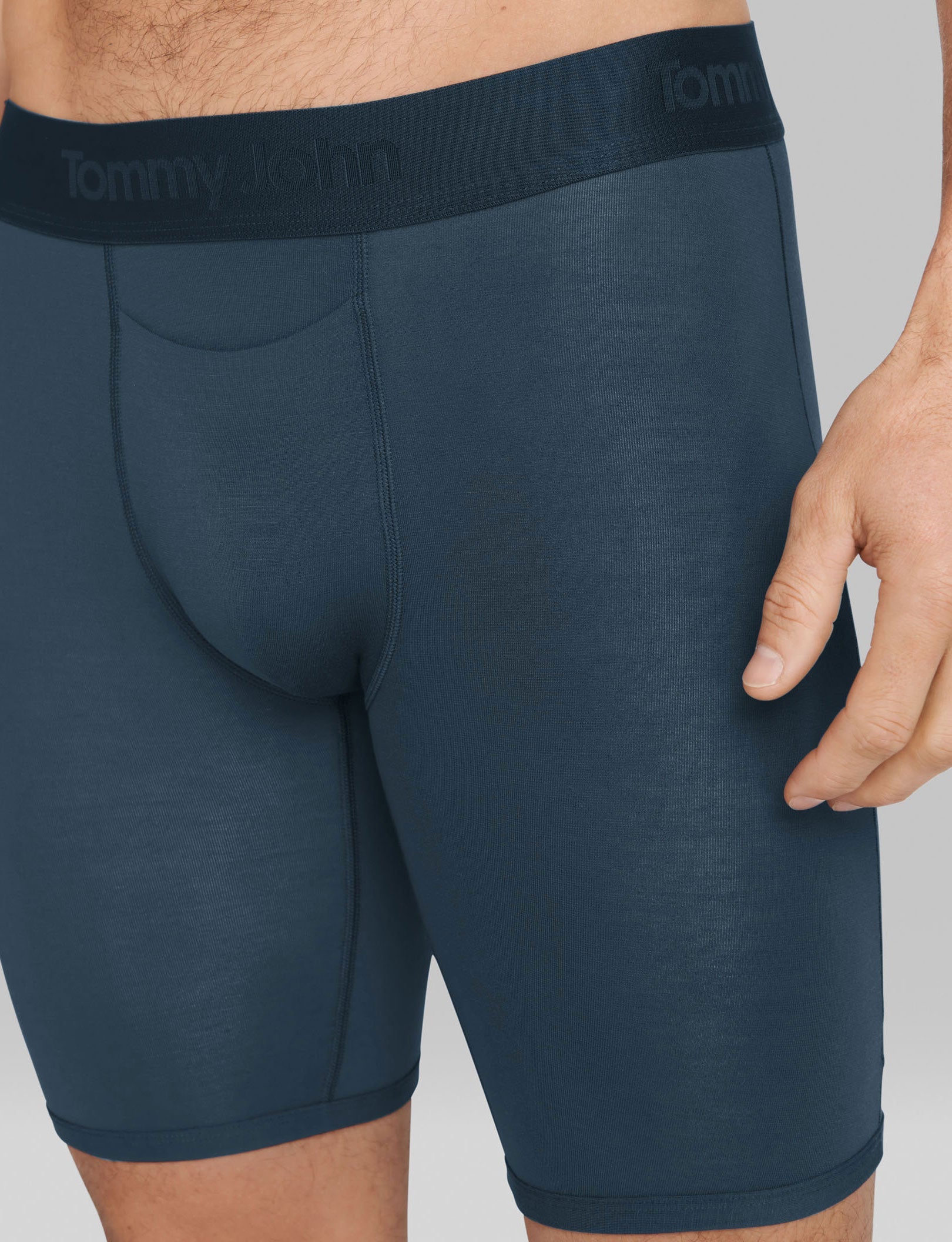 Second Skin Boxer Brief 8" (3 Pack)::Dress Blues