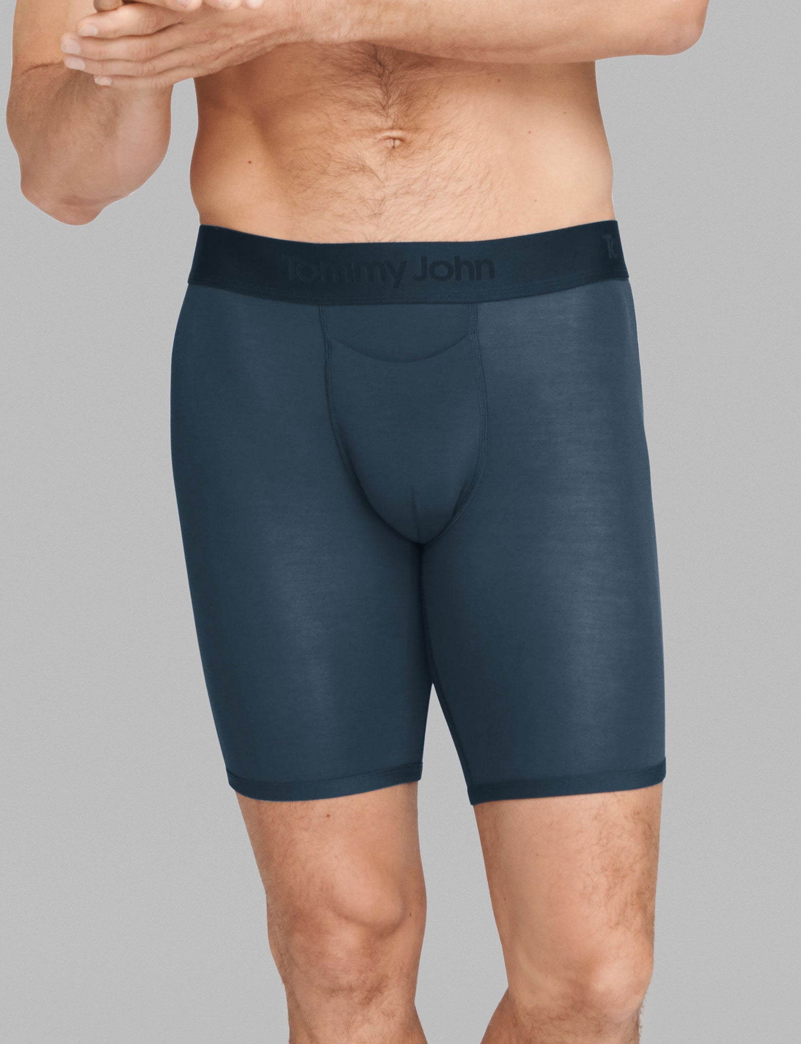 Second Skin Boxer Brief 8" (3 Pack)::Dress Blues