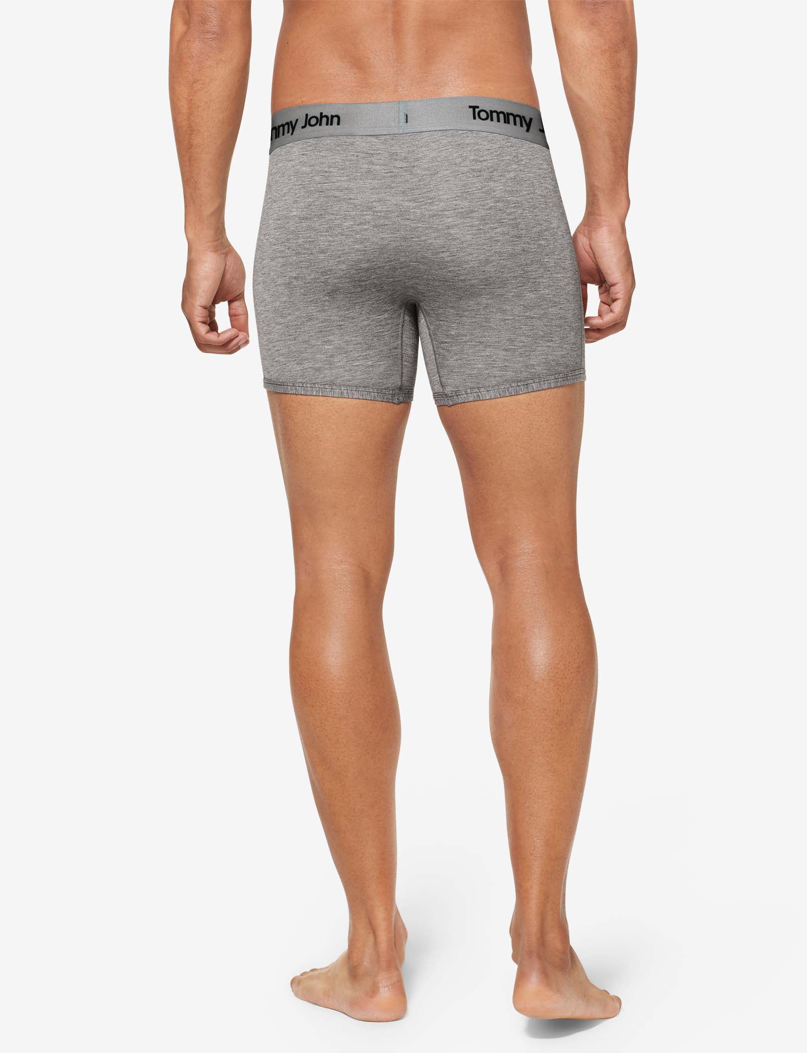 Second Skin Trunk 4"::Medium Heather Grey