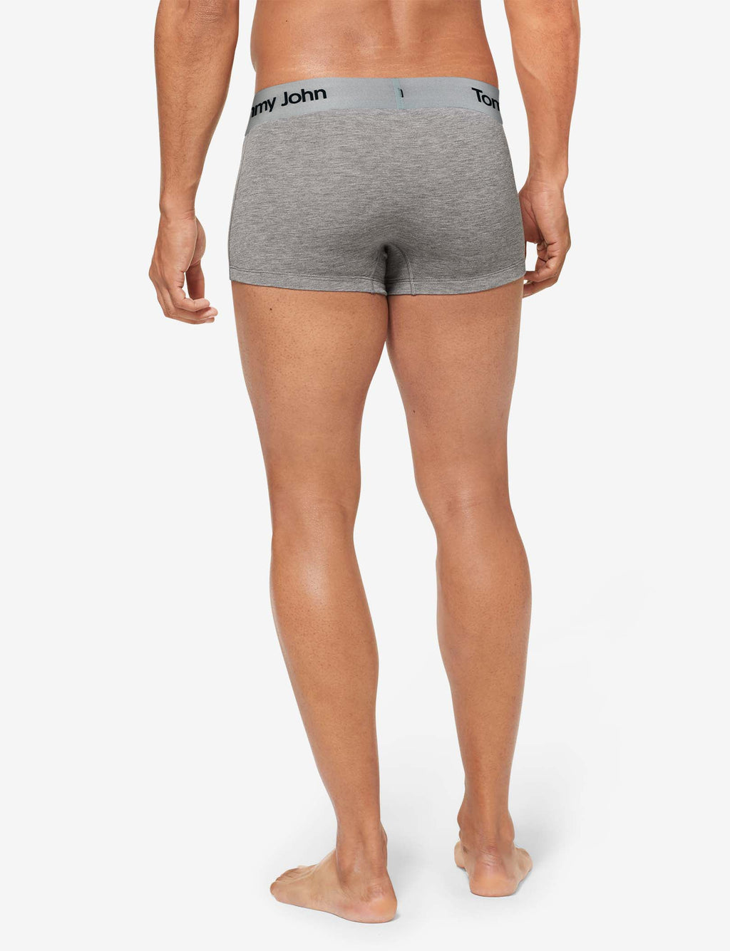 Second Skin Square Cut, Titanium Waistband::Medium Heather Grey