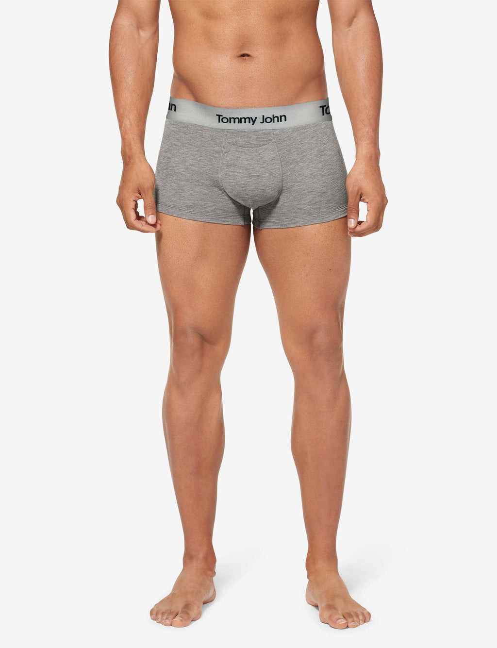 Second Skin Square Cut, Titanium Waistband::Medium Heather Grey