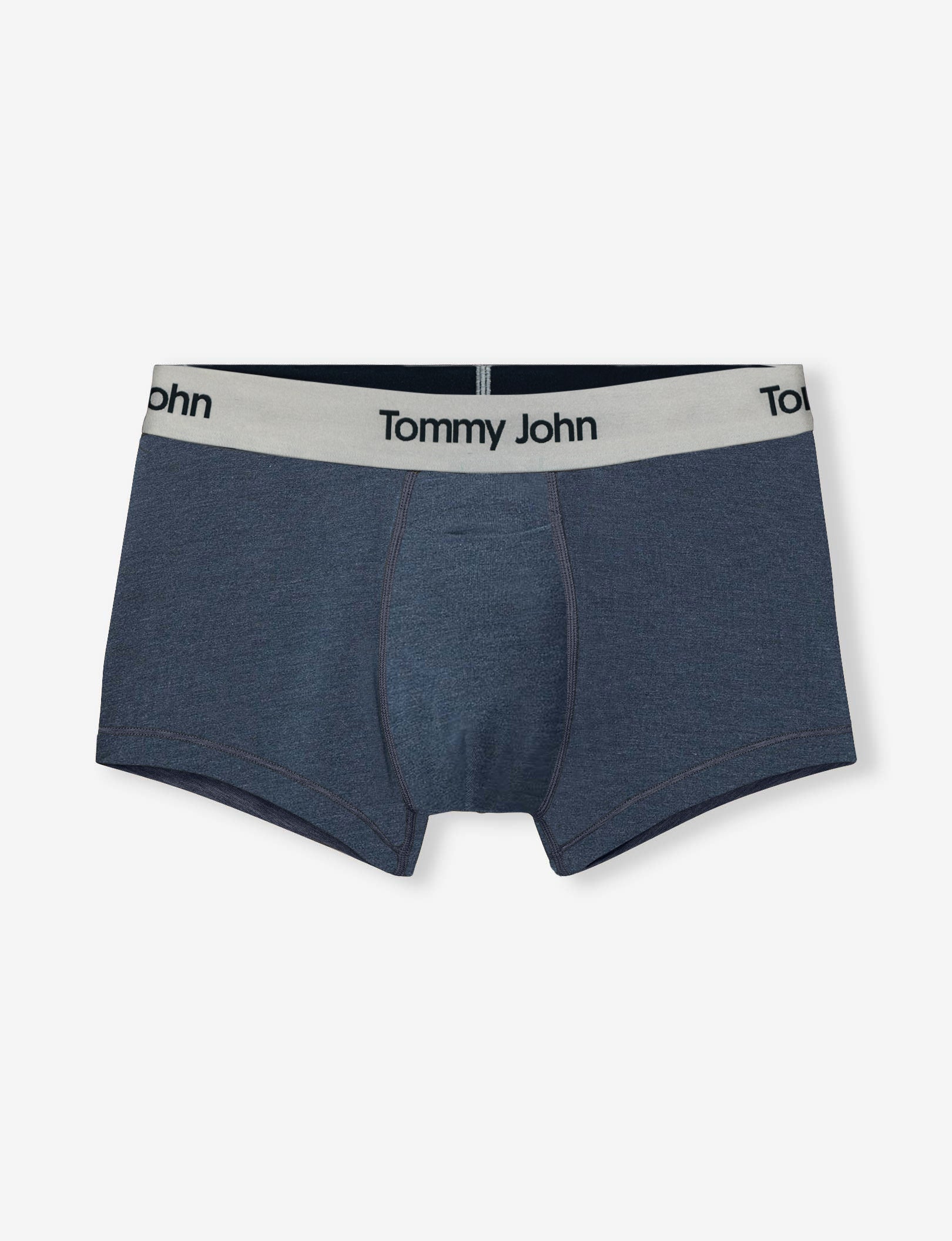 Second Skin Square Cut, Titanium Waistband::Dress Blues Heather