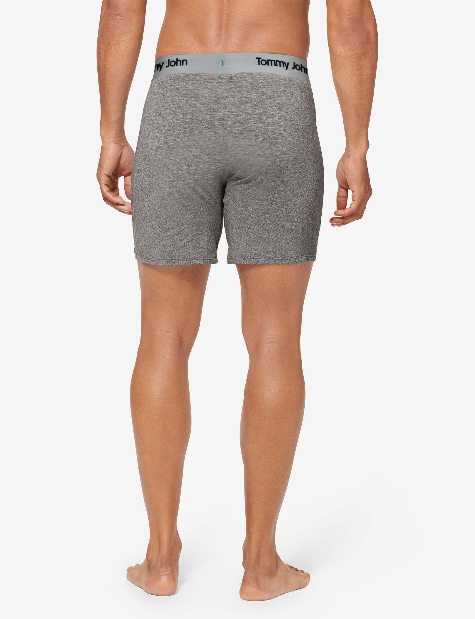 Second Skin Relaxed Fit Boxer 6"::Medium Heather Grey
