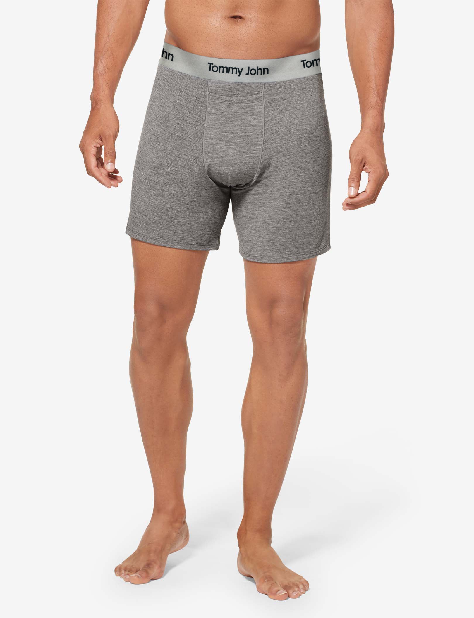 Second Skin Relaxed Fit Boxer 6"::Medium Heather Grey