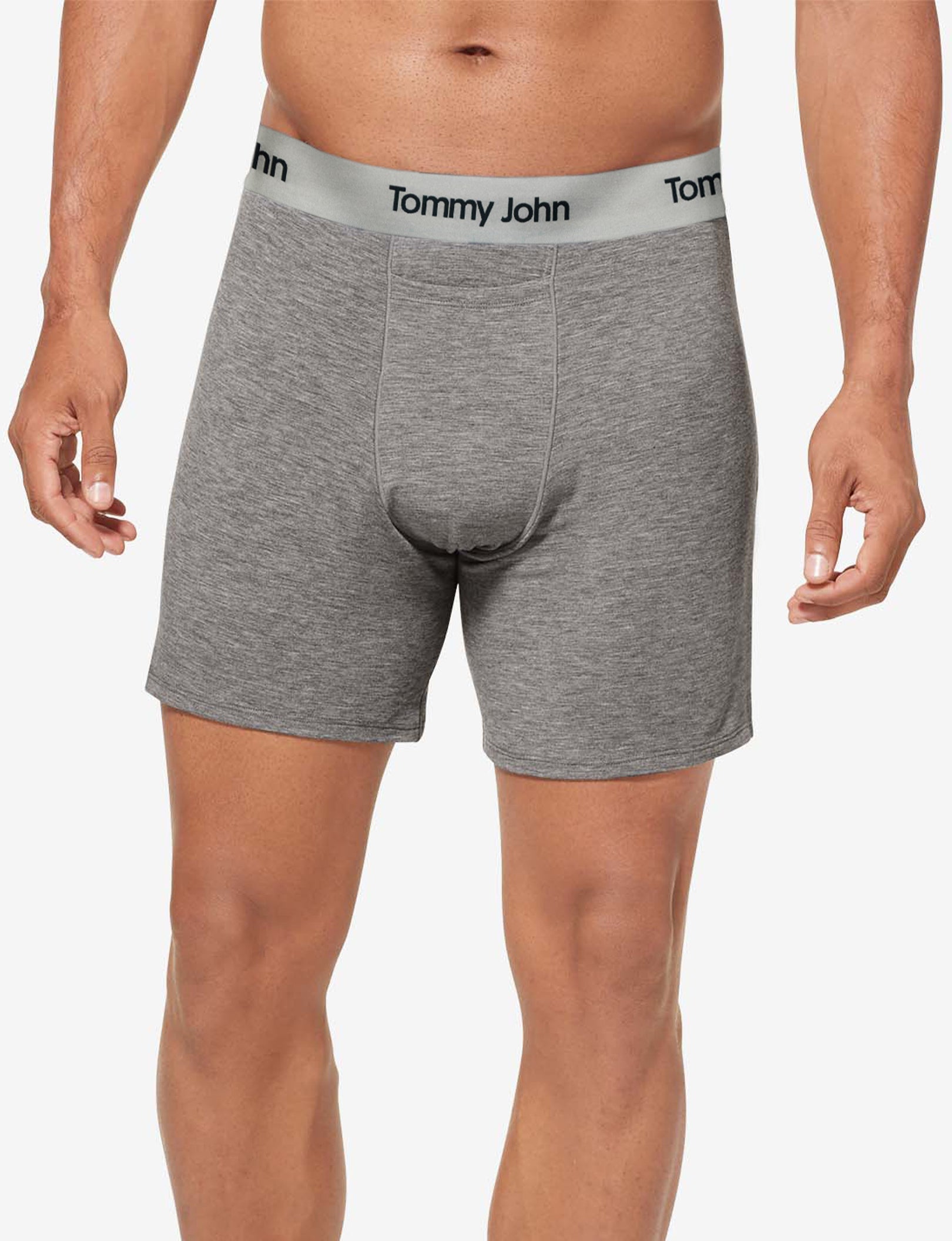 Second Skin Relaxed Fit Boxer 6"::Medium Heather Grey