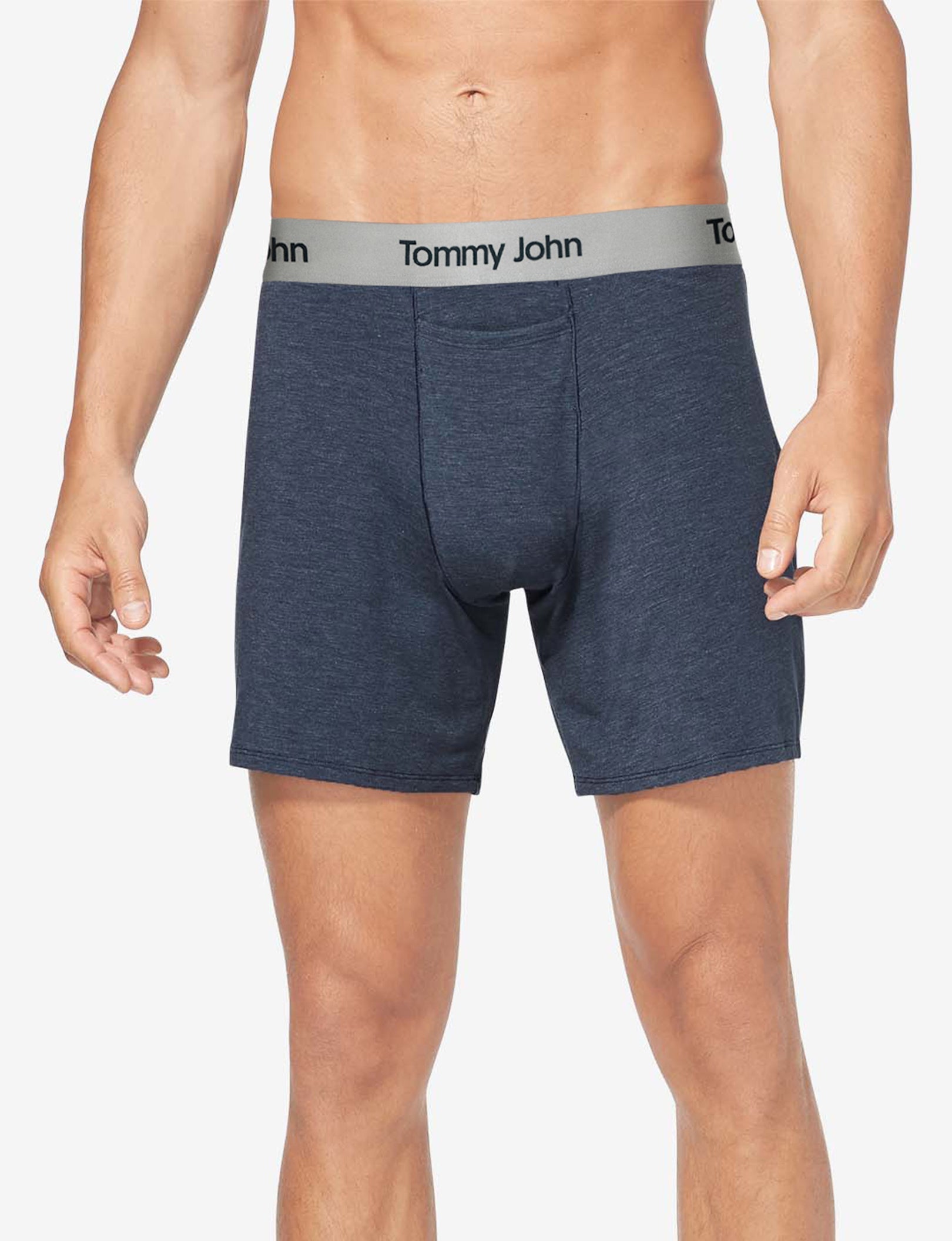 Second Skin Relaxed Fit Boxer 6"::Dress Blues Heather
