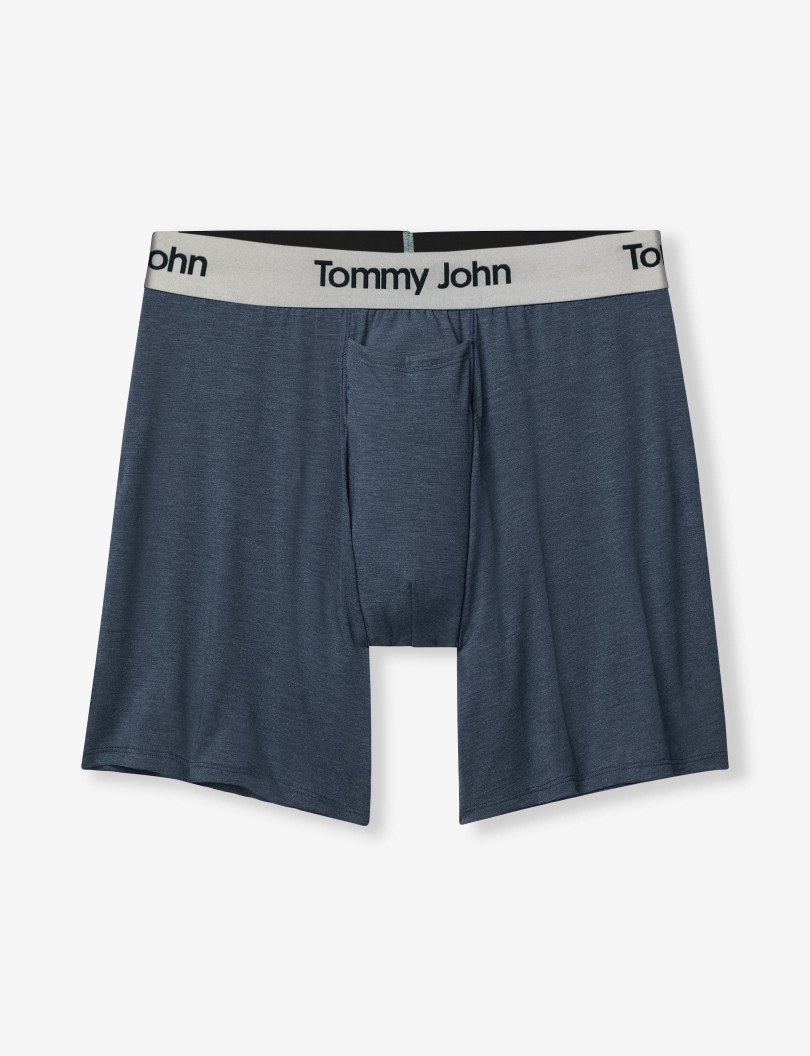 Second Skin Relaxed Fit Boxer 6"::Dress Blues Heather