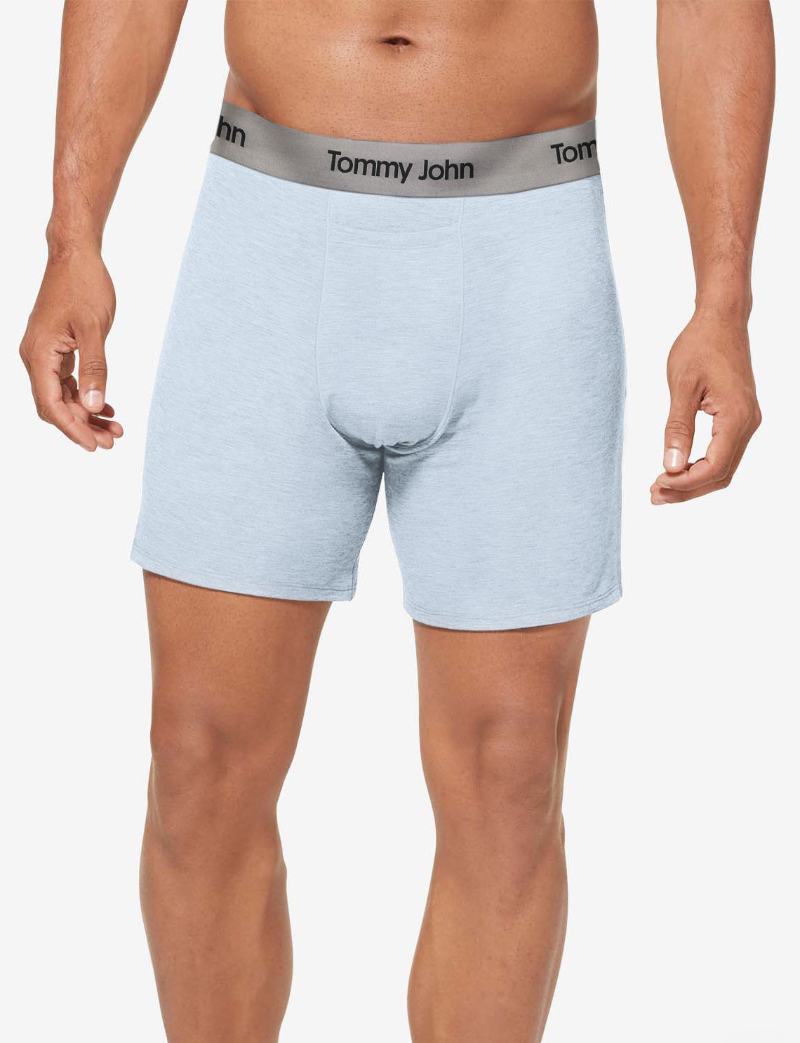 Second Skin Relaxed Fit Boxer 6"::Crystal Blue Heather