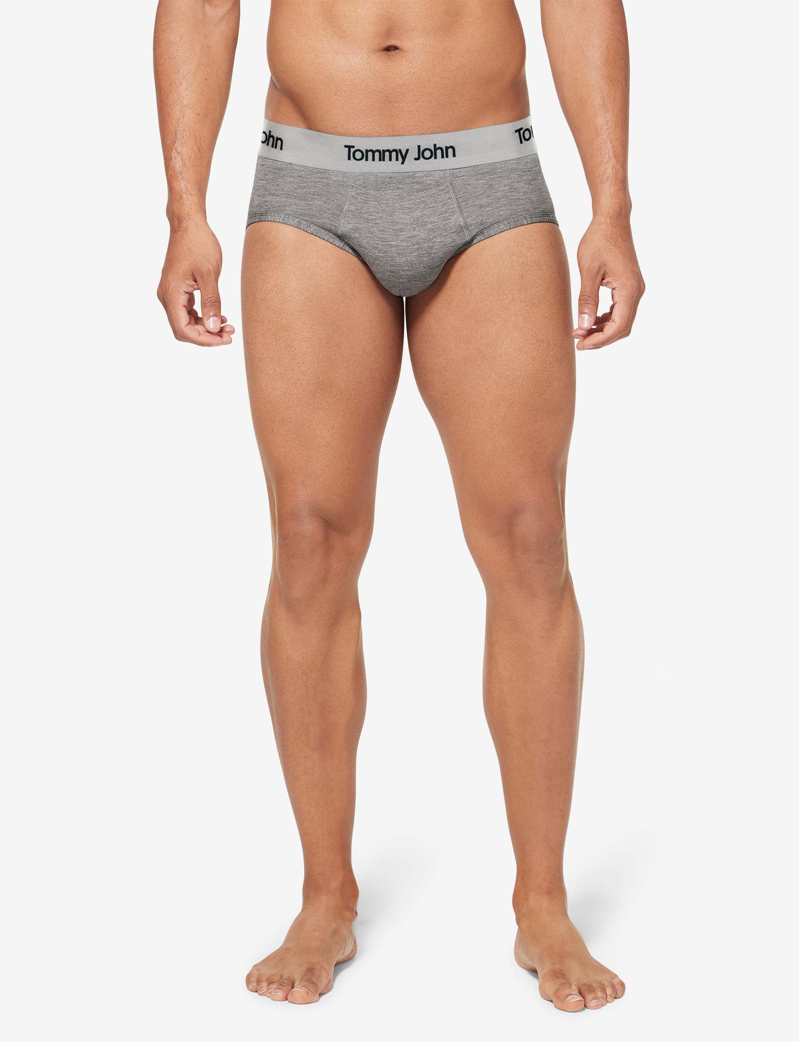 Second Skin Brief::Medium Heather Grey