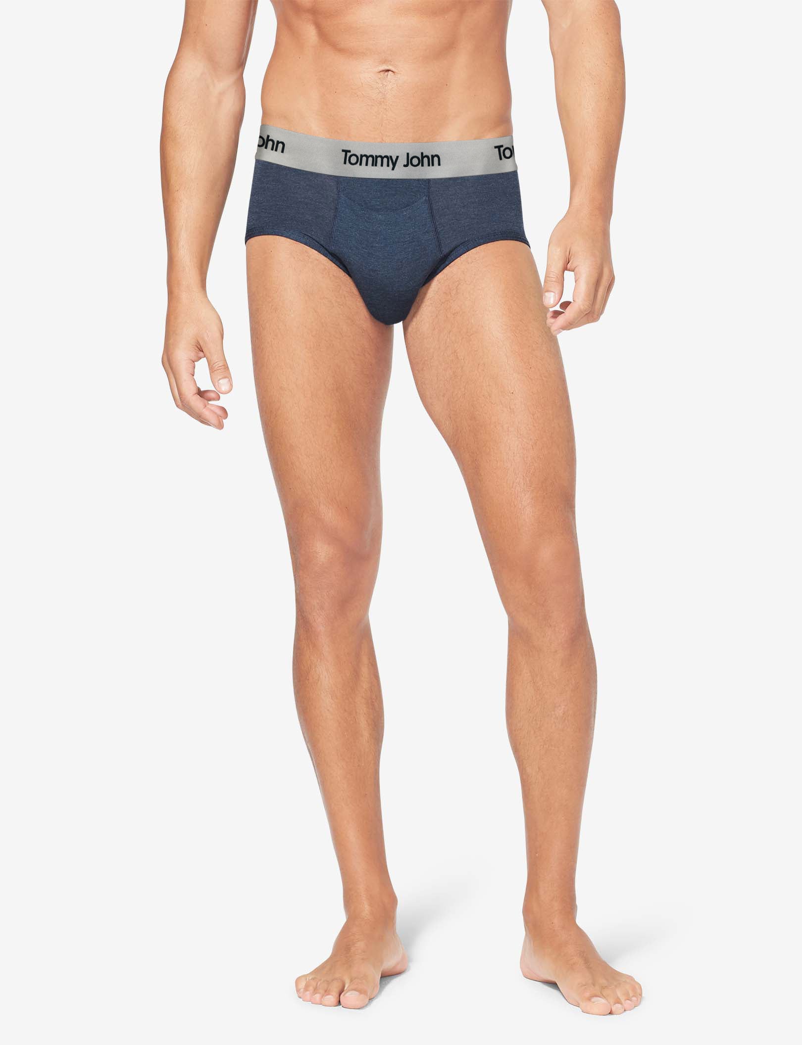 Second Skin Brief::Dress Blues Heather