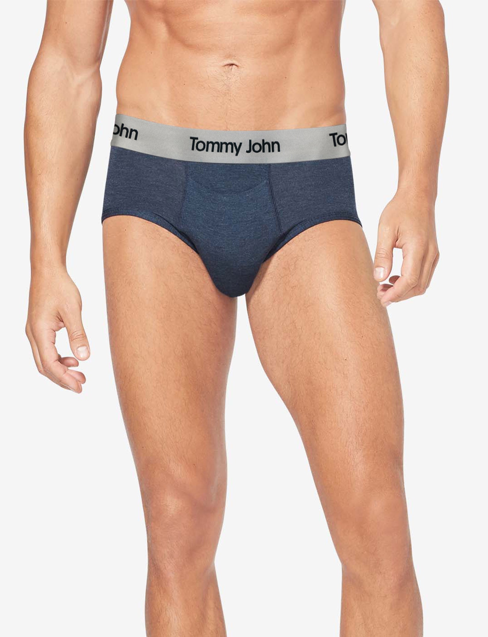 Second Skin Brief::Dress Blues Heather