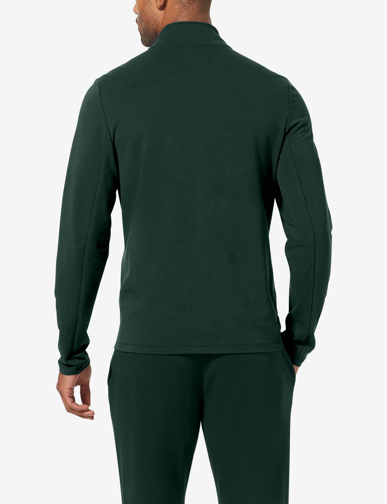 Luxe French Terry Quarter Zip::Pine Grove