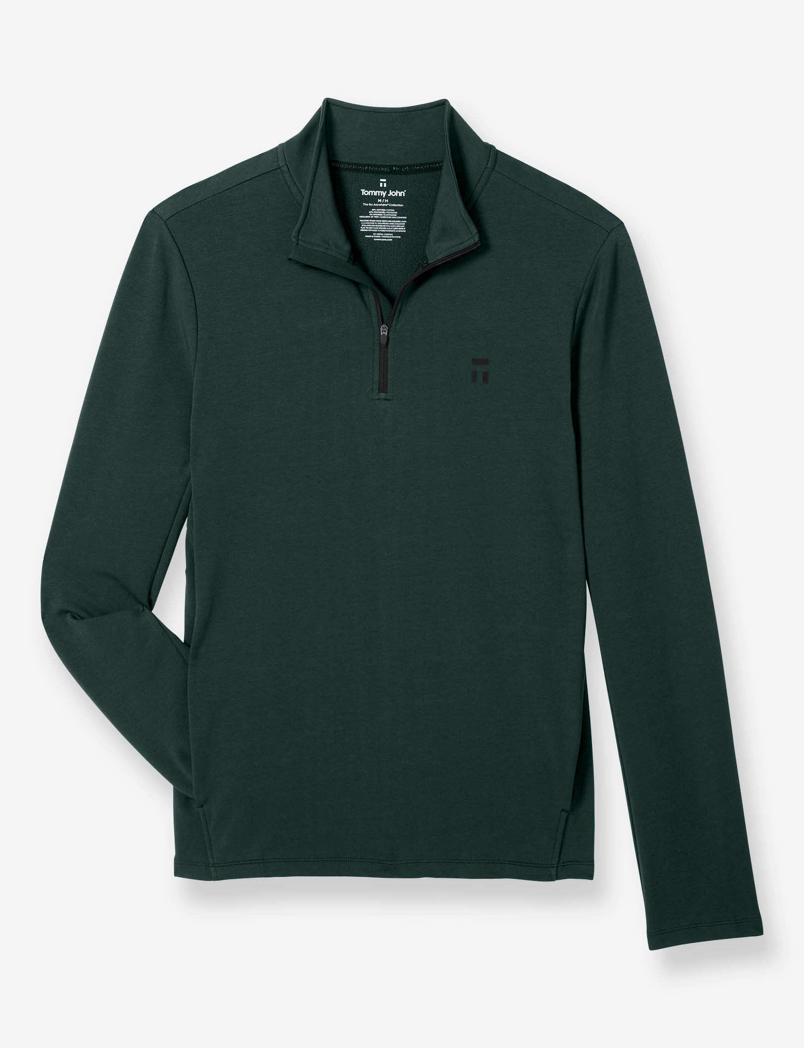 Luxe French Terry Quarter Zip::Pine Grove