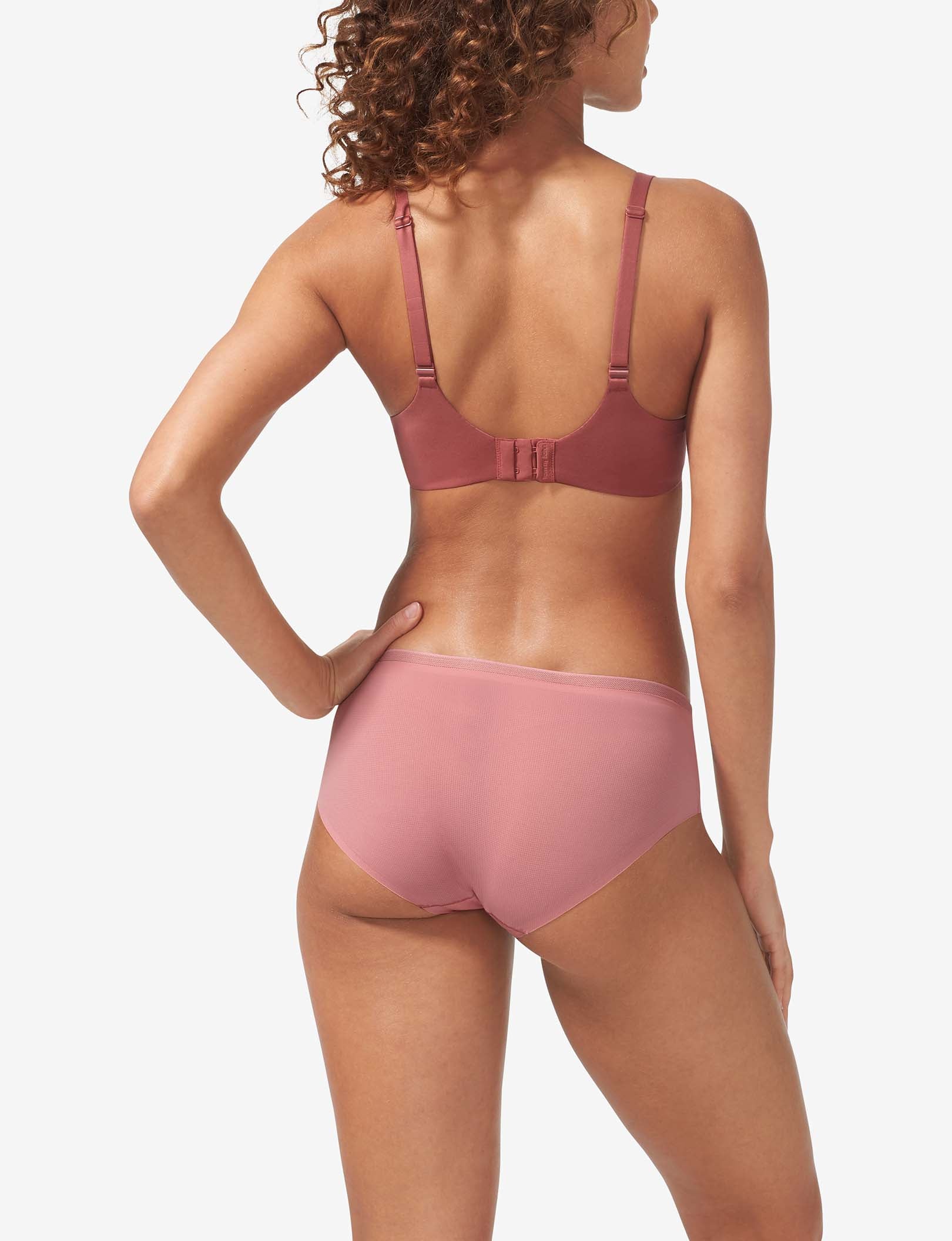 Second Skin Lightly Lined Wireless Bra::Deco Rose
