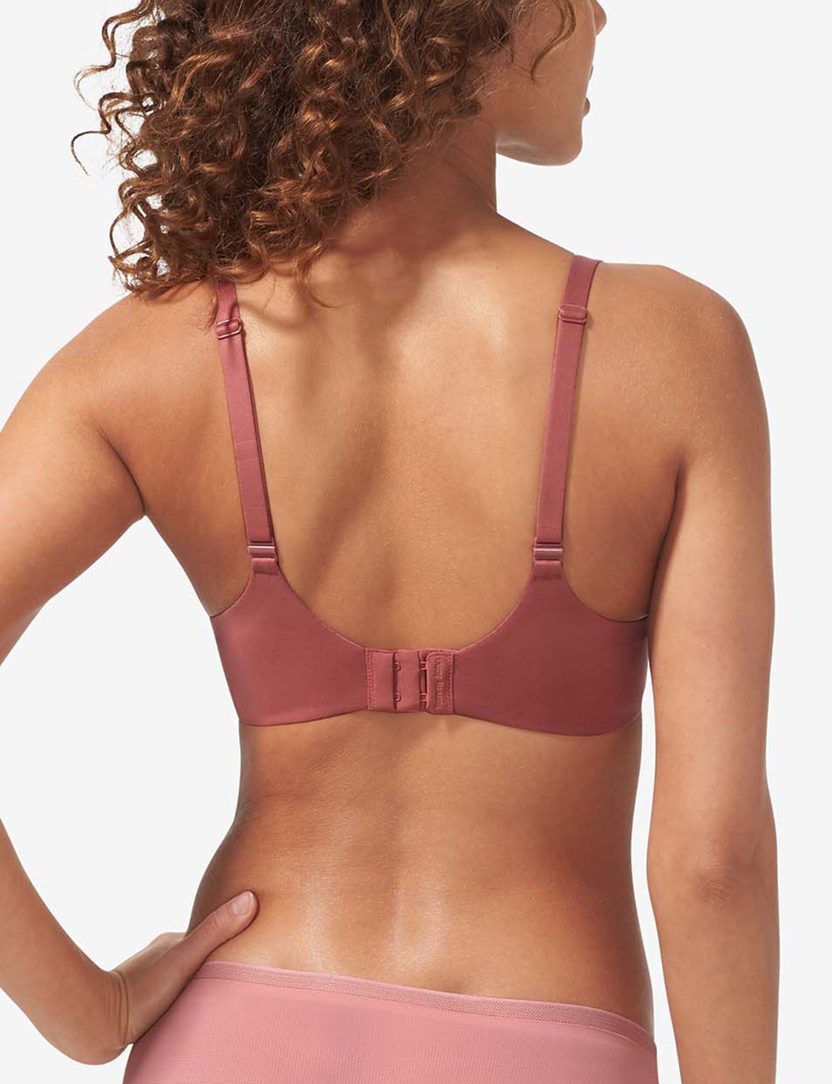 Second Skin Lightly Lined Wireless Bra::Deco Rose