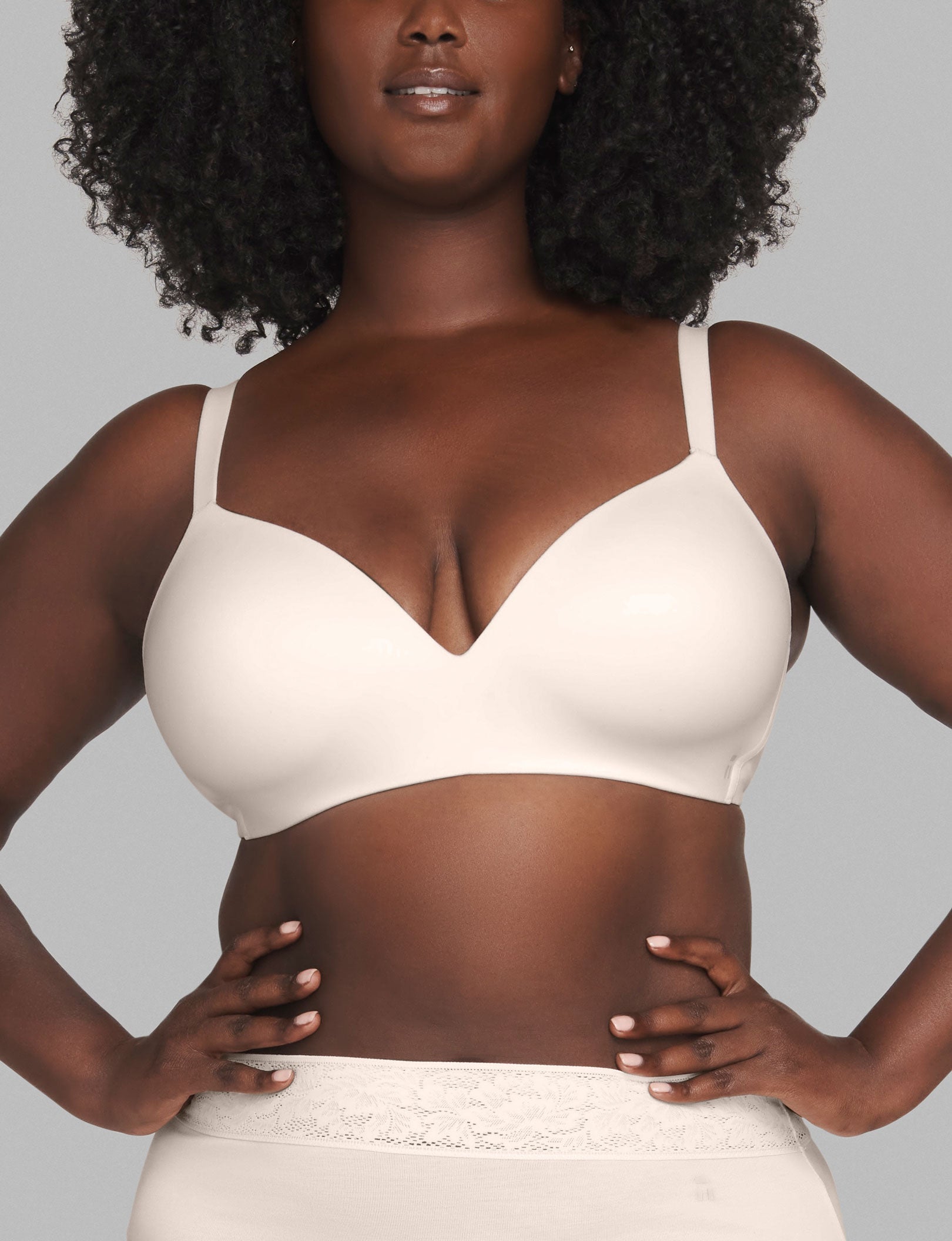 Second Skin Lightly Lined Wireless Bra::Soft Pink