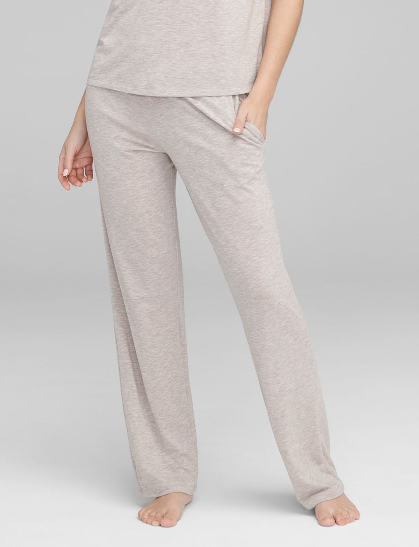 Women's Second Skin Sleep Pant::Dove Heather