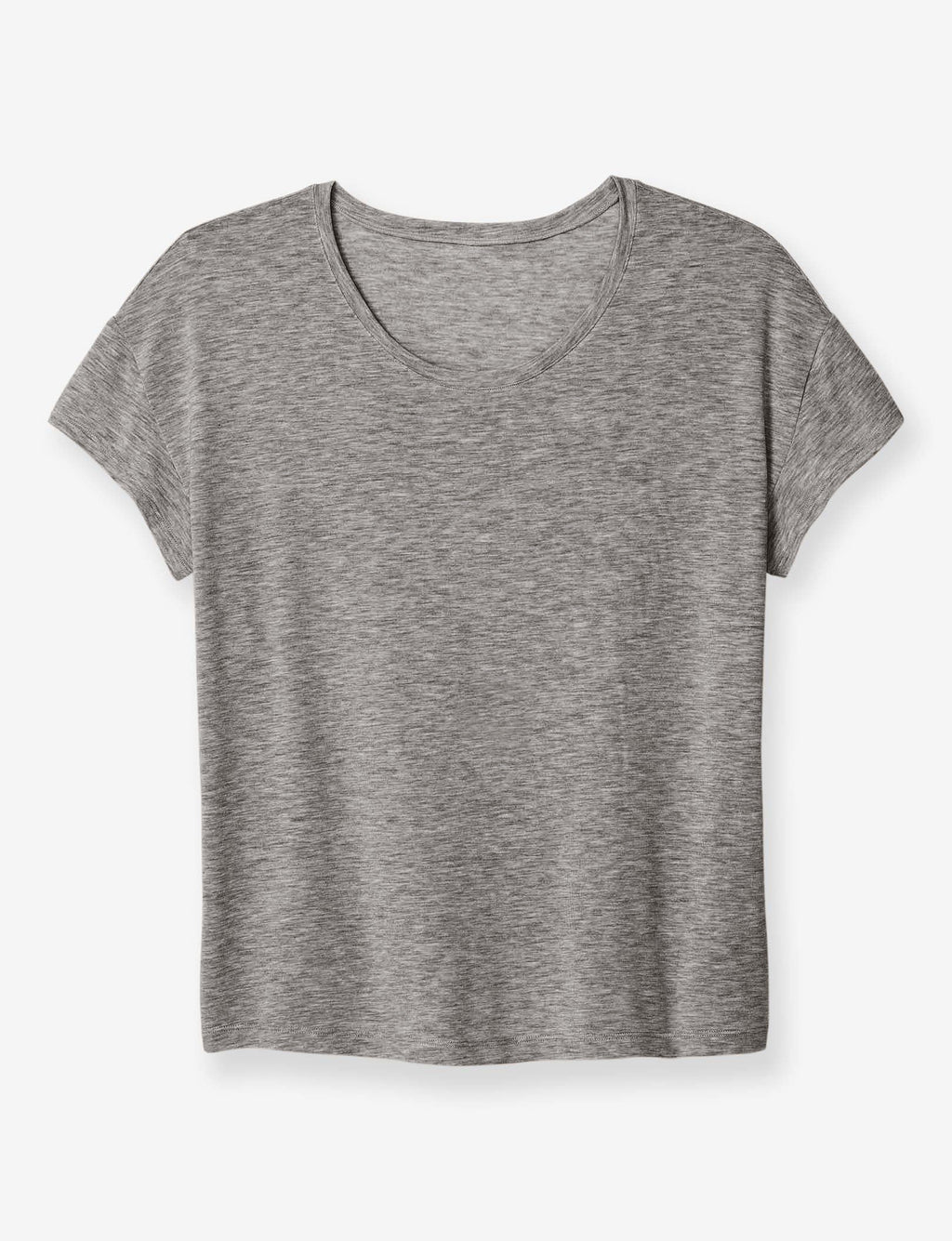 Women's Second Skin Sleep Tee & Short Basic Set::Medium Heather Grey