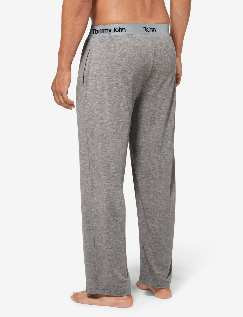 Second Skin Sleep Long Sleeve Tee & Pant Set::Medium Heather Grey