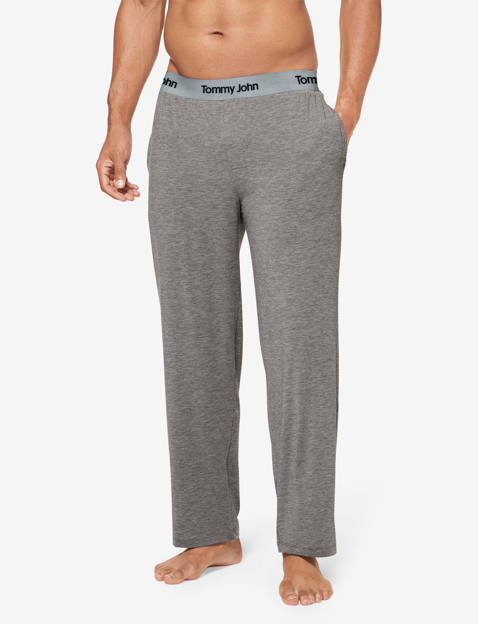 Second Skin Sleep Long Sleeve Tee & Pant Set::Medium Heather Grey