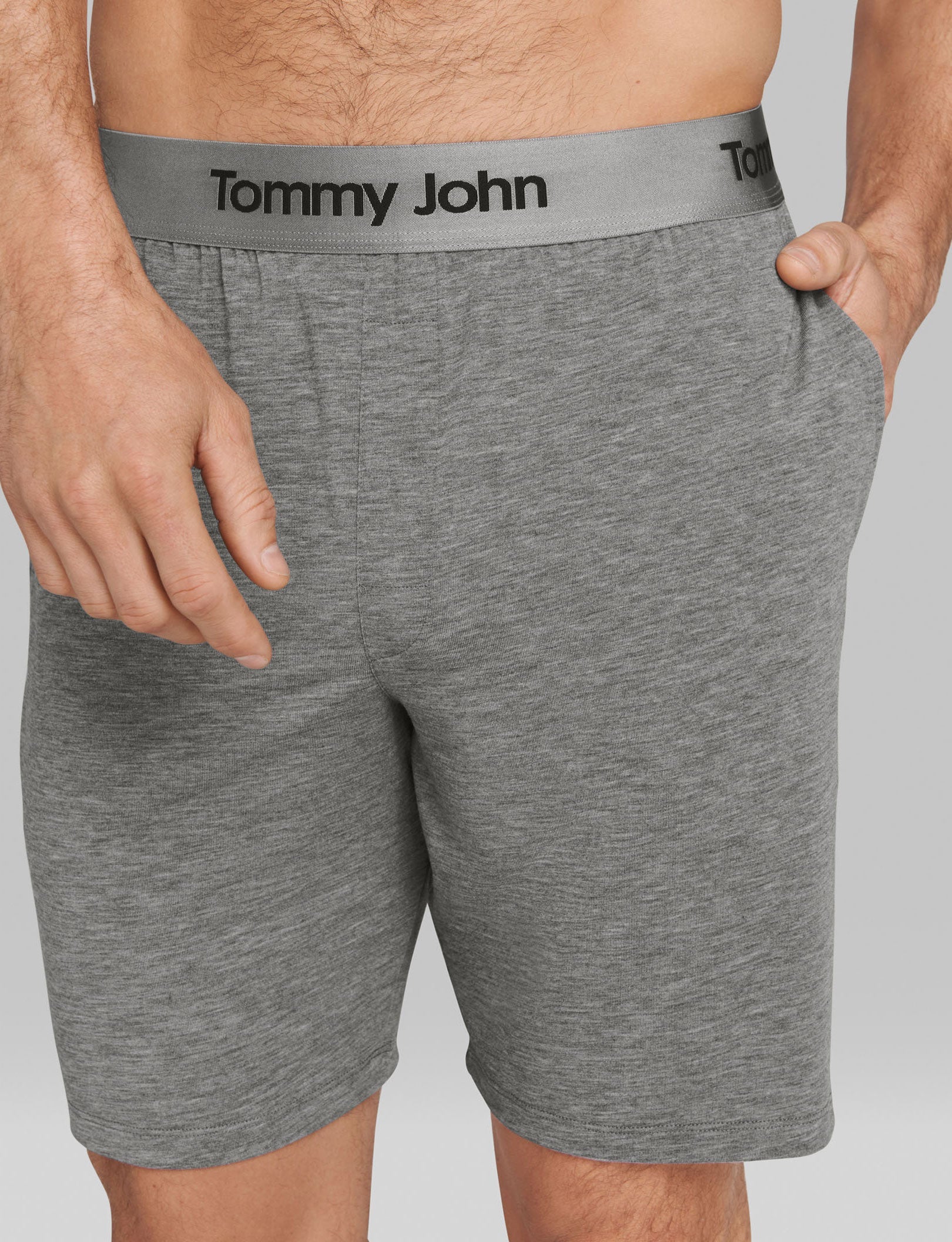 Second Skin Sleep Short::Medium Heather Grey