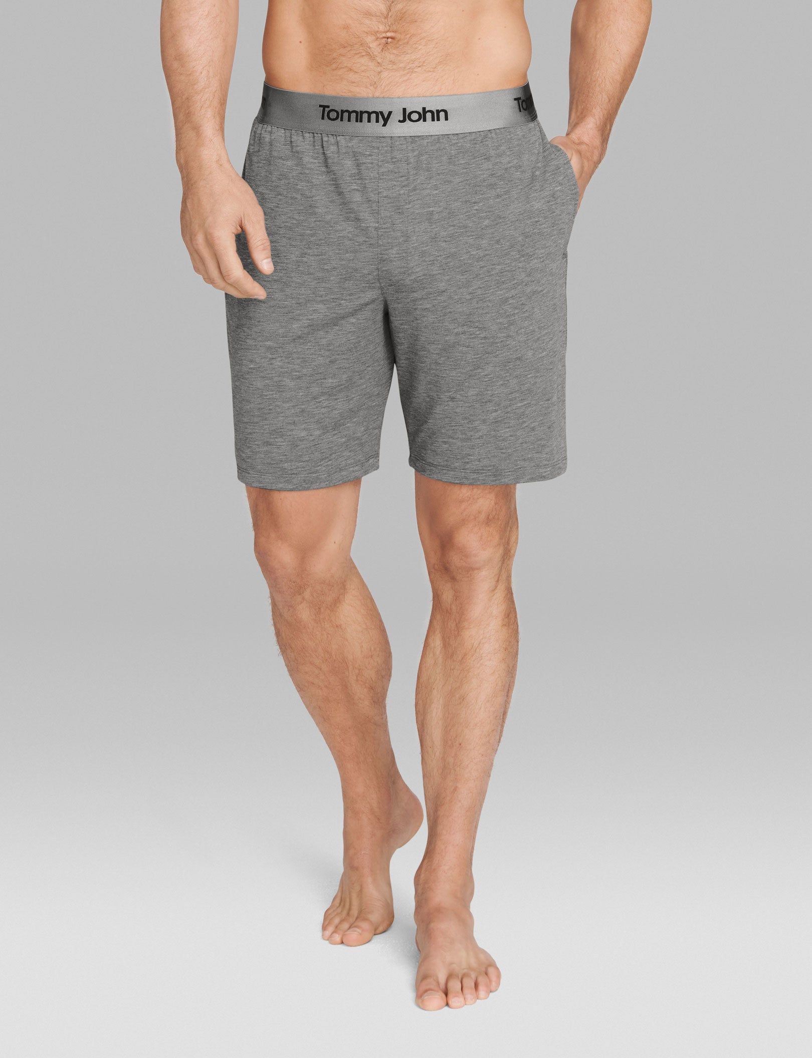 Second Skin Sleep Short::Medium Heather Grey