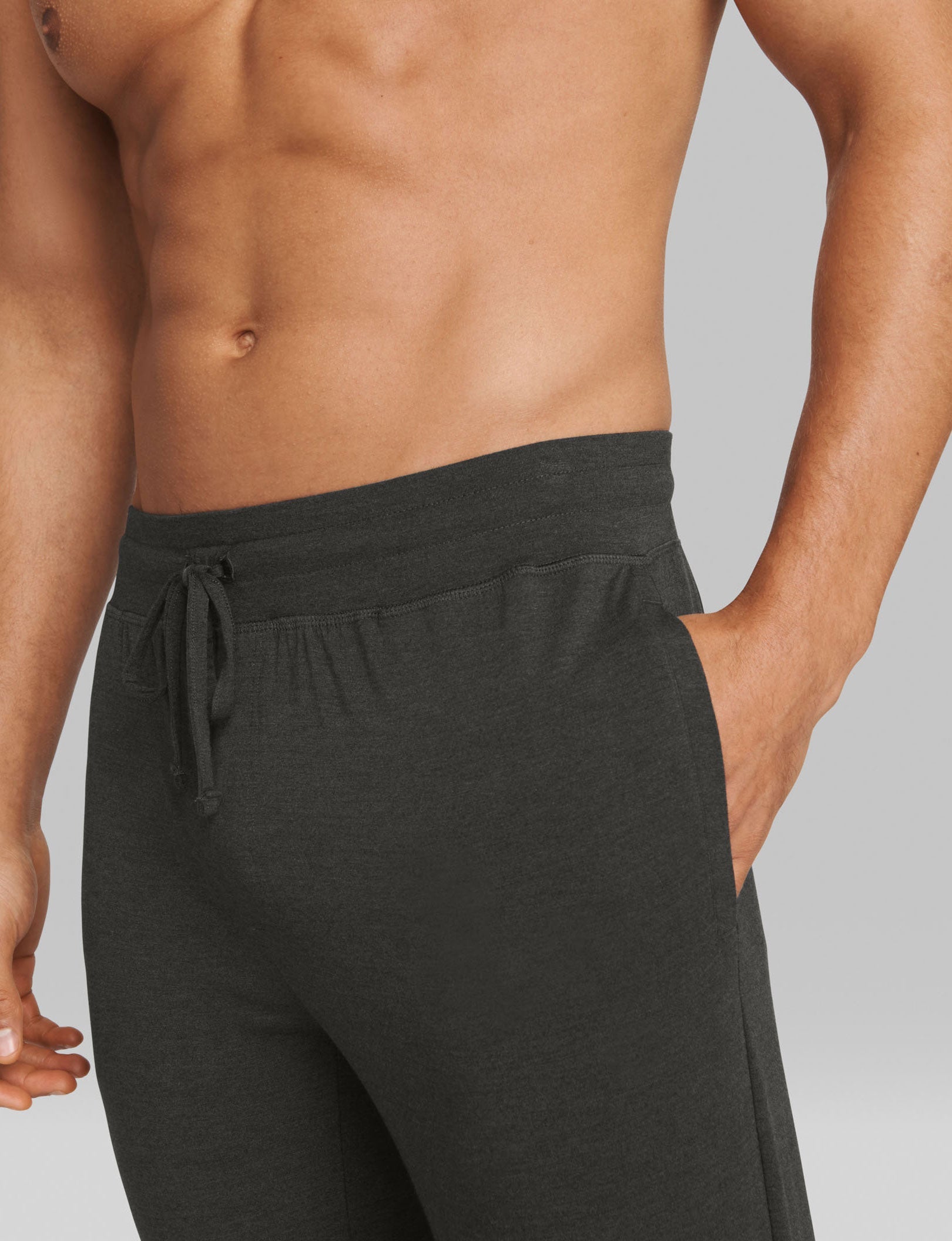 Lounge Henley & Jogger Set::Charcoal Heather