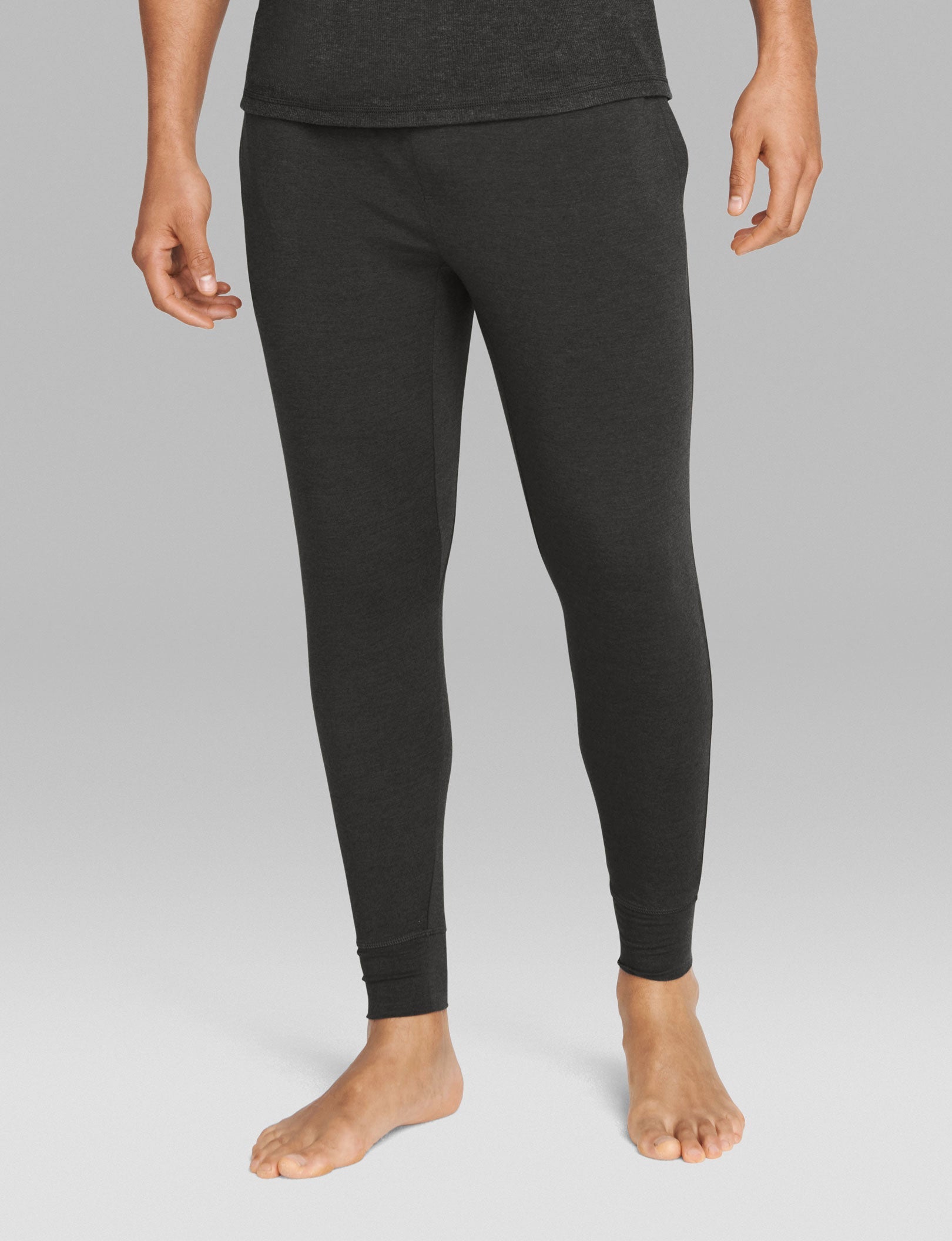 Lounge Henley & Jogger Set::Charcoal Heather