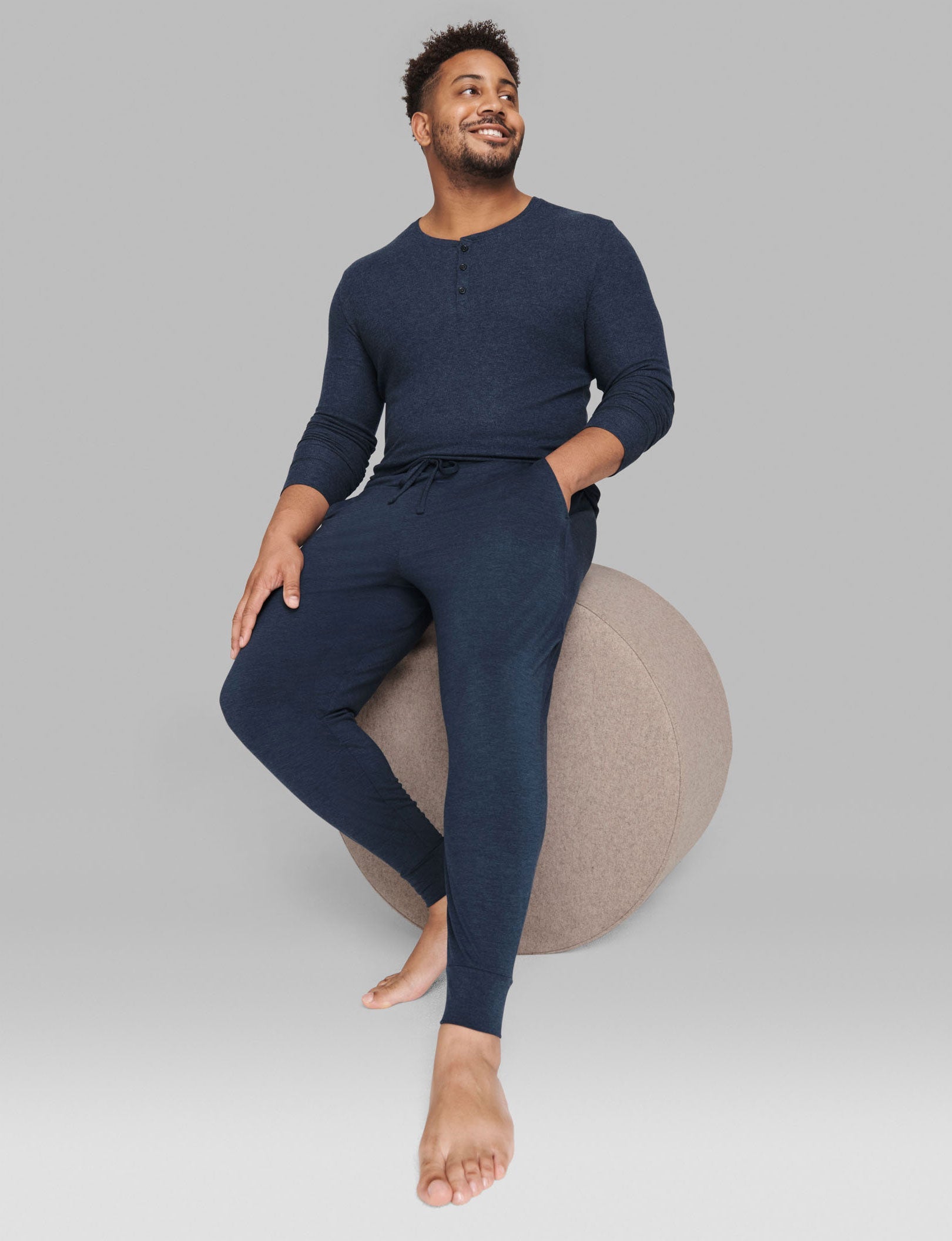 Lounge Jogger::Dress Blues Heather