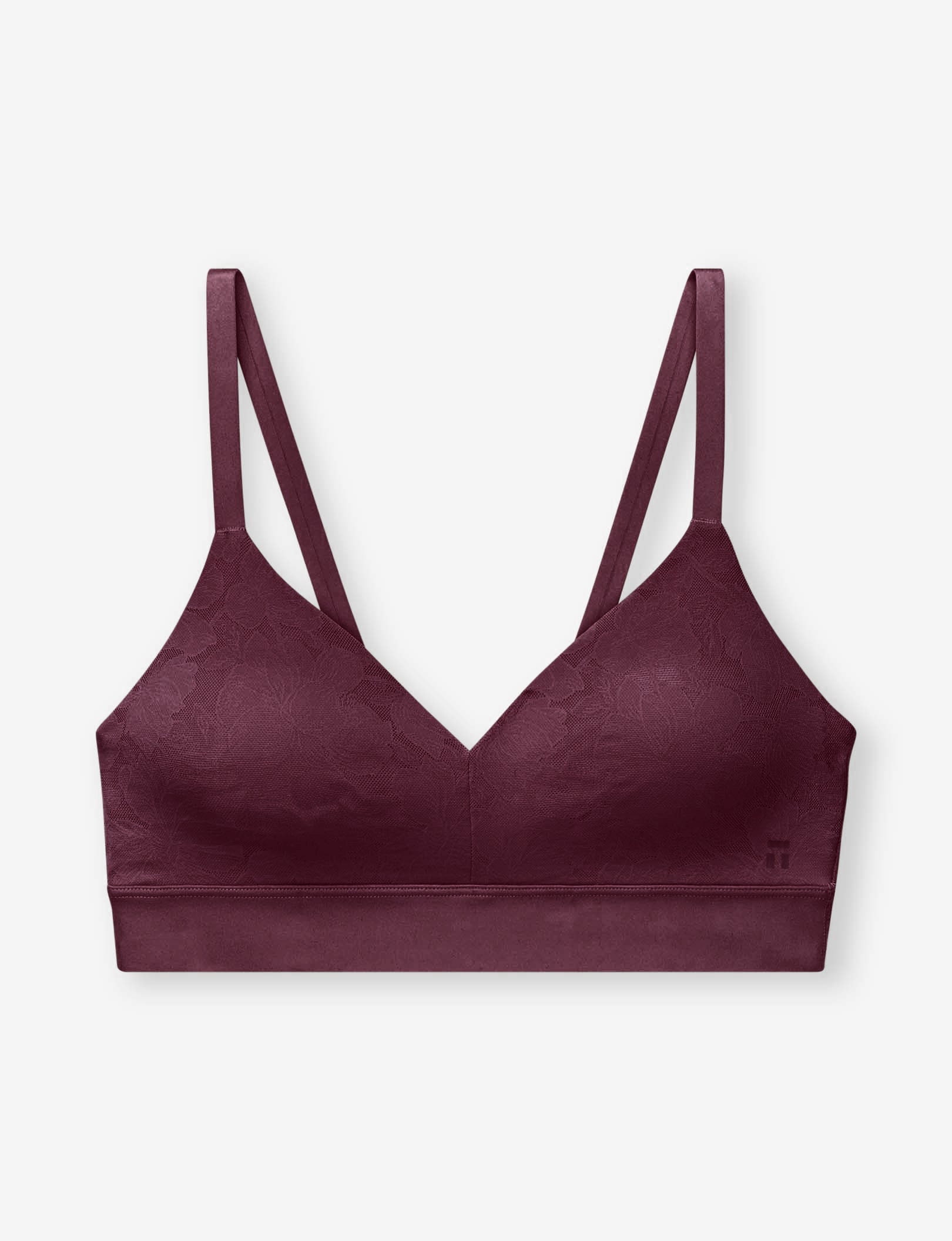 Second Skin Comfort Lace Bralette::Winetasting Lace